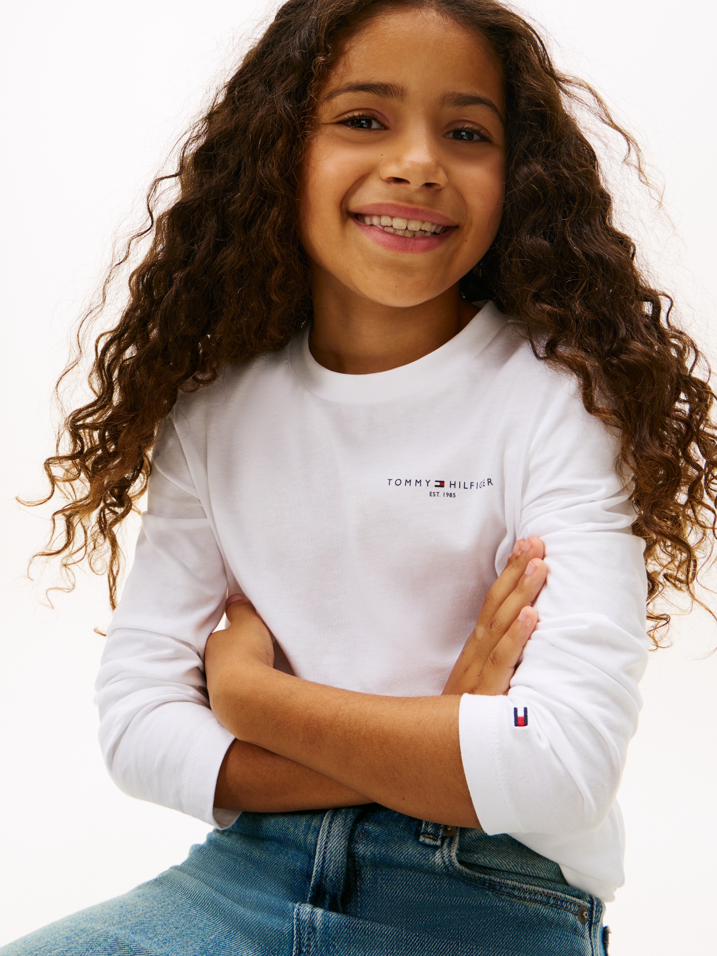 Tommy Hilfiger Langarmshirt »MINI CORP T-SHIRT LS«, Kinder bis 16 Jahre