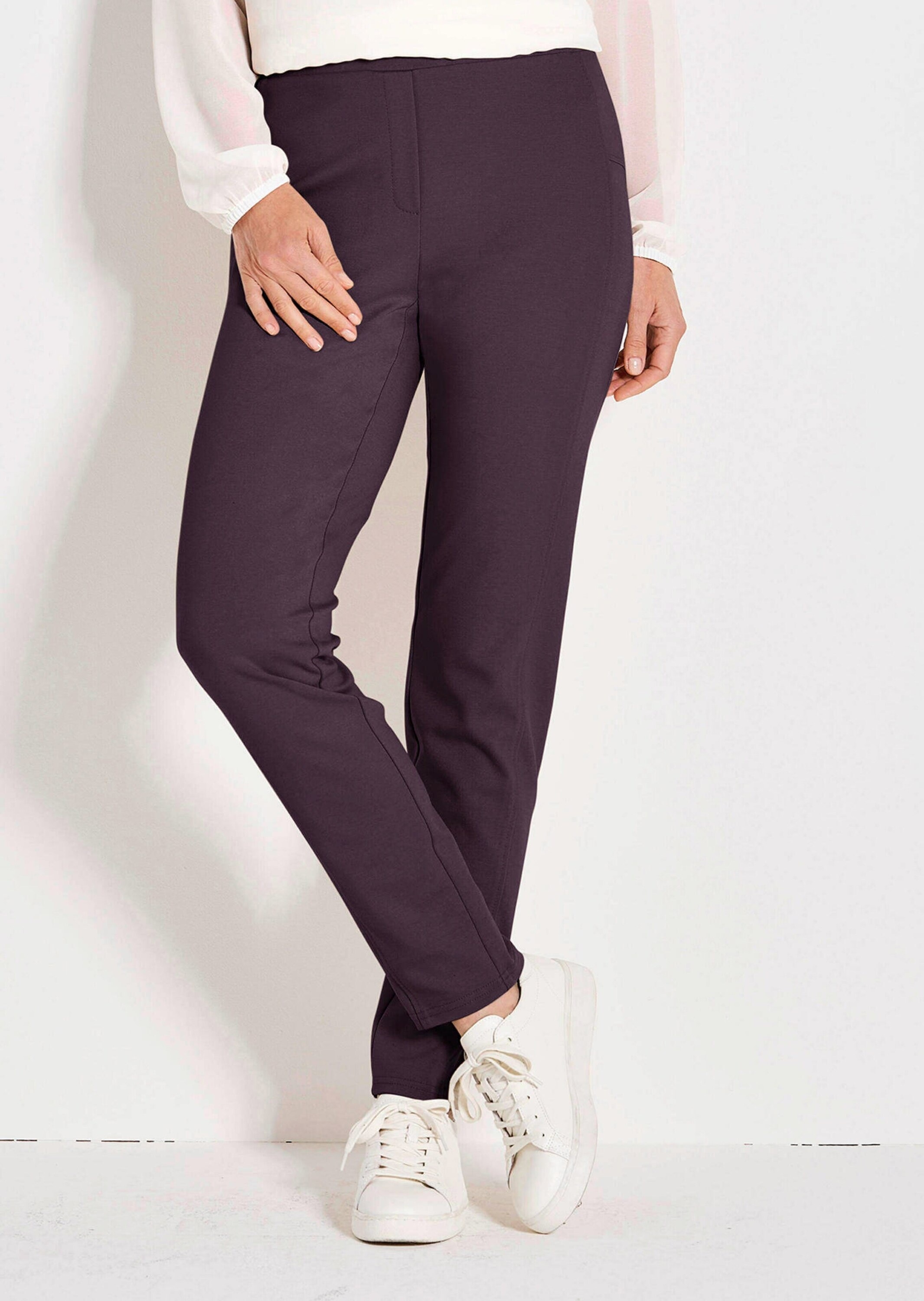 GOLDNER Schlupfhose »Extra schmale Jerseyhose BELLA mit Schlupfbund«