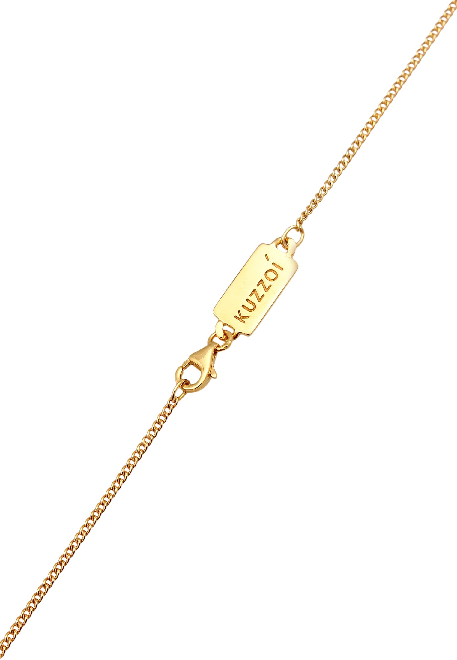 Kuzzoi Lange Kette »Halskette Herren Coin Antik Kreuz Trend Modern 925 Silber«