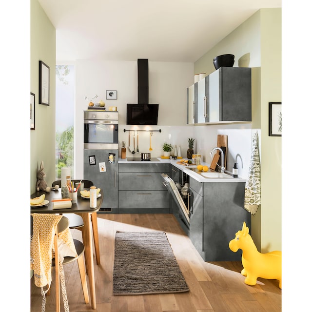 wiho Küchen Winkelküche »Cali«, mit E-Geräten, Stellbreite 210 x 220 cm  bestellen im OTTO Online Shop