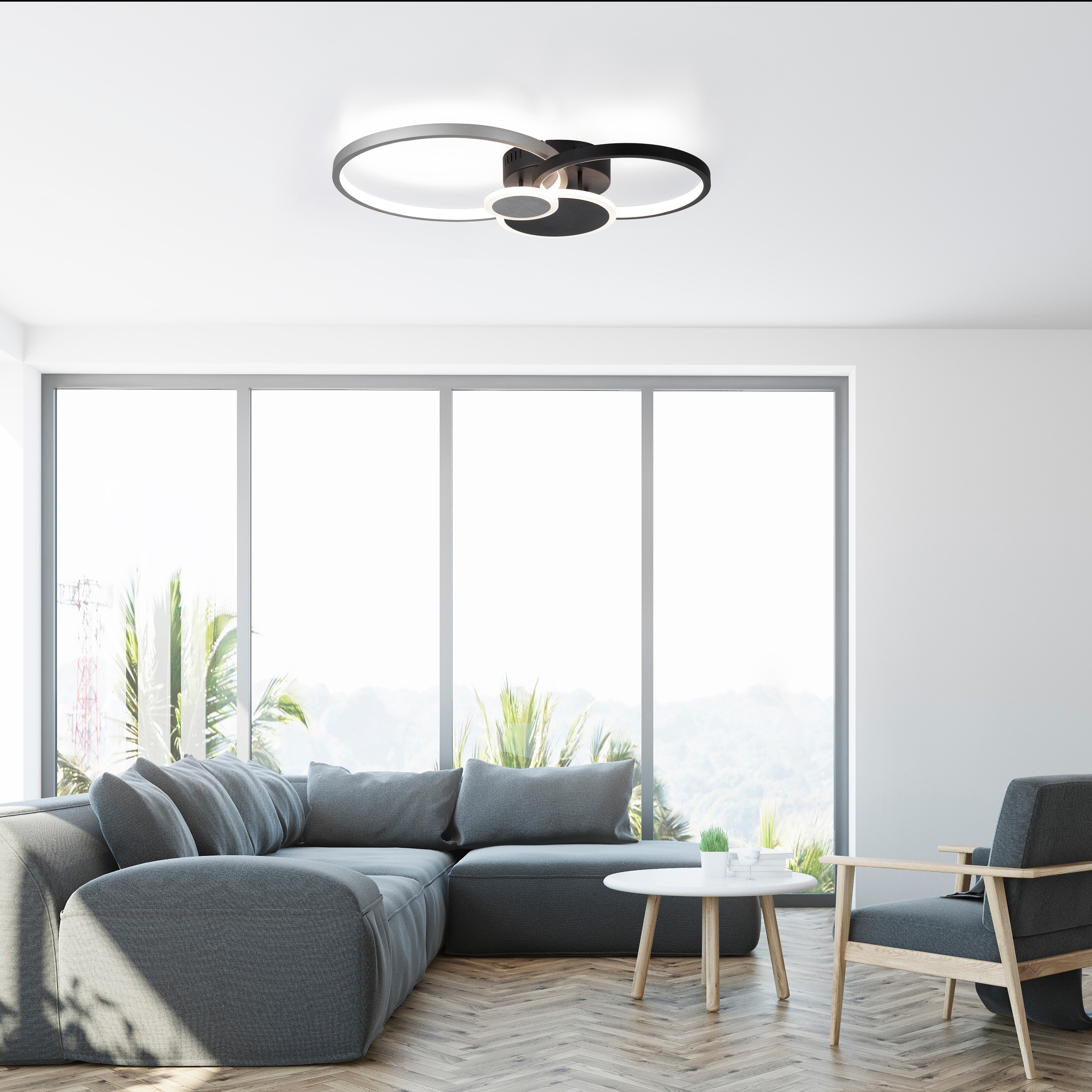 JUST LIGHT Deckenleuchte »PAPILON« LED-Board 1 Stk. Warmweiß LED