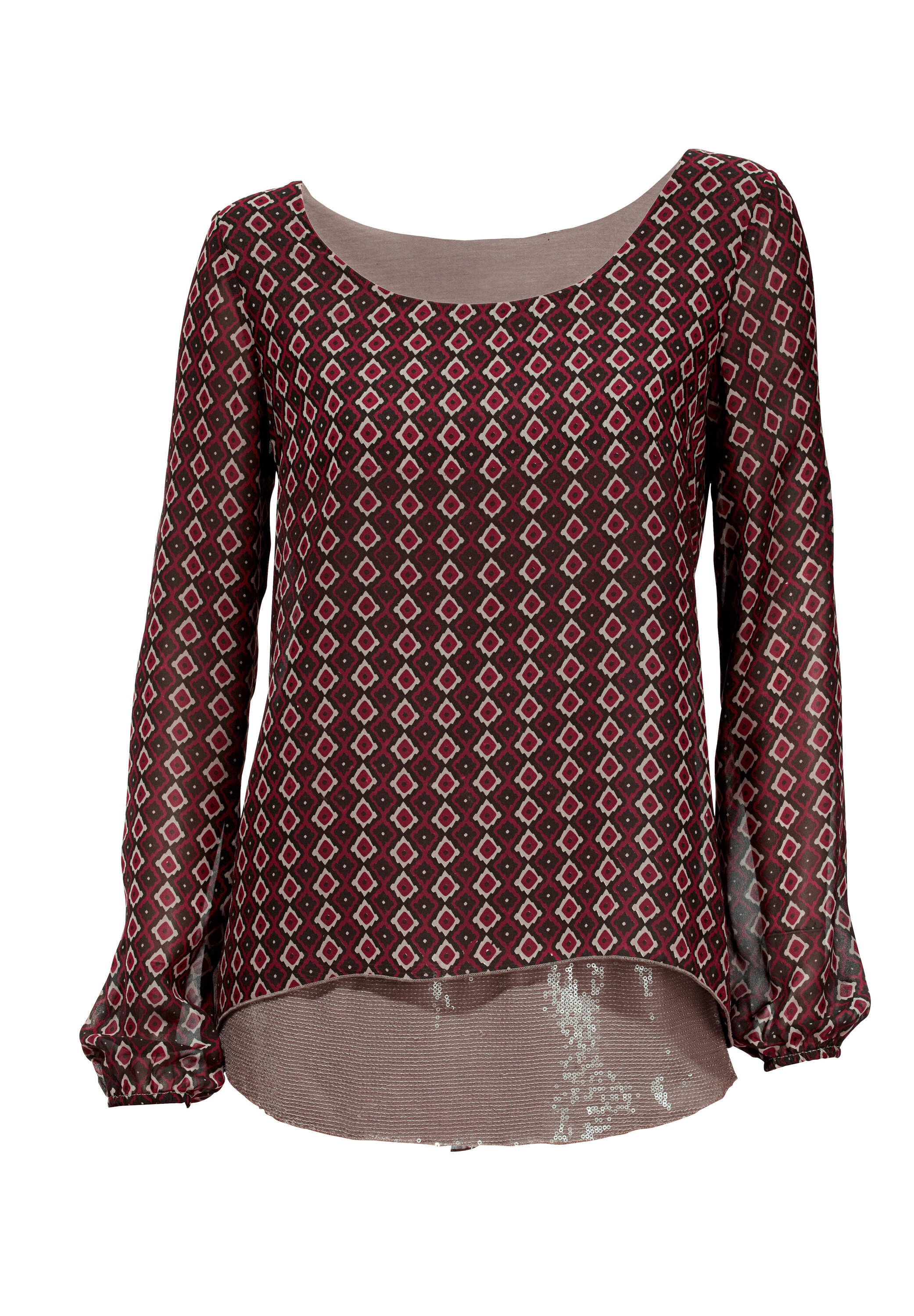 heine Klassische Bluse »Druck-Tunika Blusenshirt in 2-in-1-Optik«