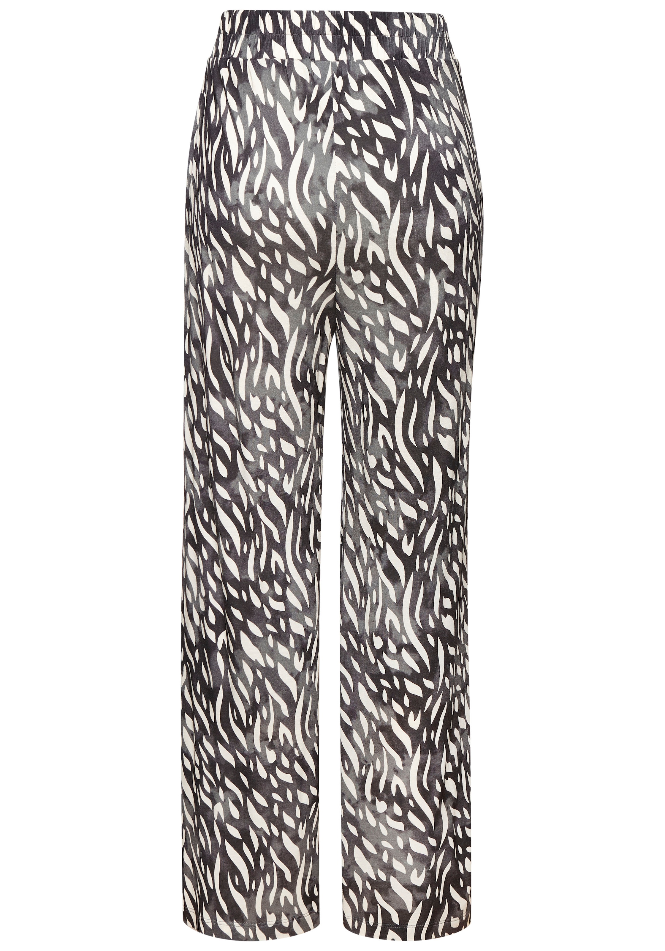 LASCANA Palazzohose, aus Viskosejersey, Schlupfhose mit Alloverprint und Taschen