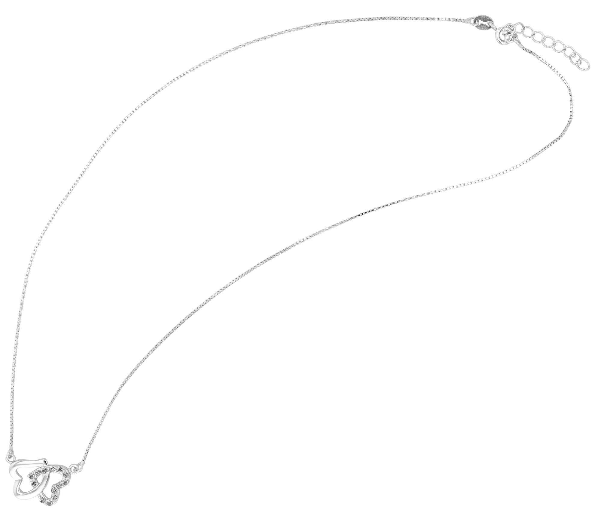 Adelia´s Gliederkette »Damen Halskette ¿ Herz aus 925 Silber 42 cm«