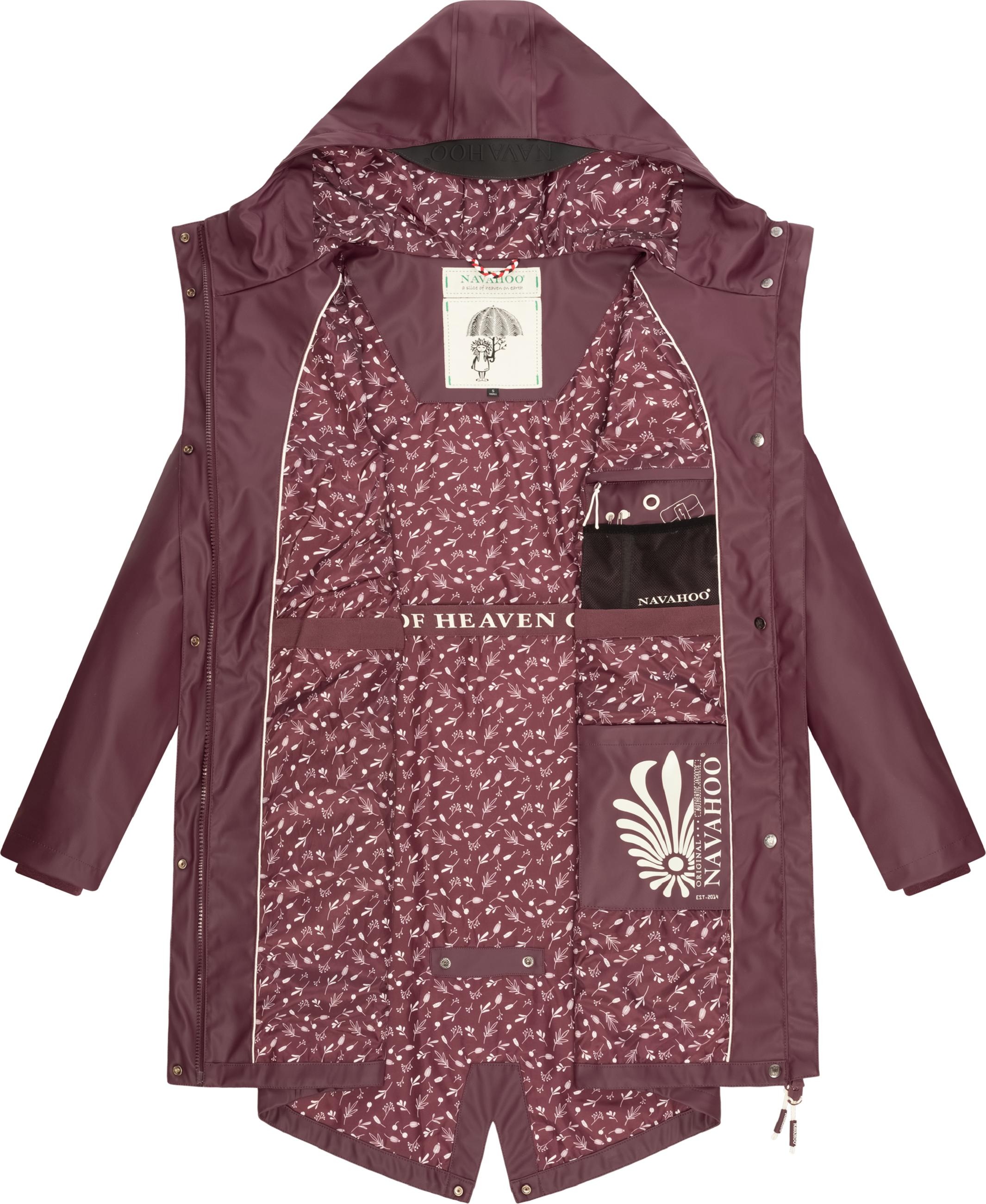 Navahoo Regenjacke »Regenjacke Tropical Storm OO«, mit Kapuze, Wasserdichter Damen Outdoor Regenmantel