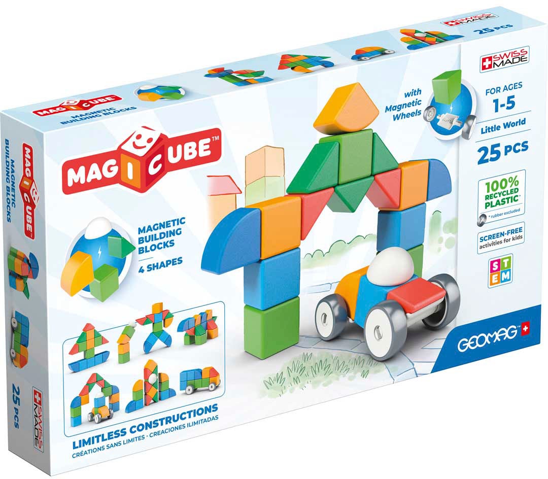 Geomag Magnetspielbausteine »GEOMAG Magicube Shapes Little World 25« Made in Europe in bunt, Größe 0