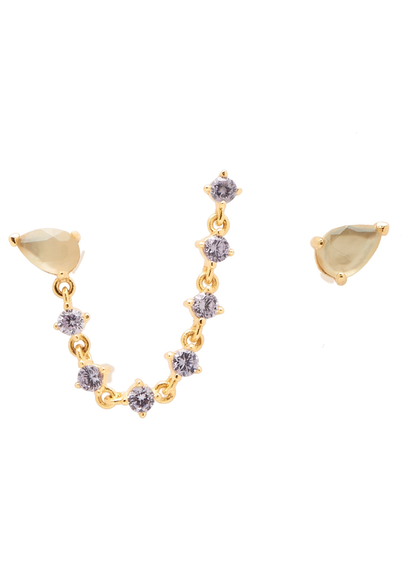 PDPAOLA Paar Ohrstecker »Joanne Earrings, AR01-245-U«, mit Zirkonia (synth.)