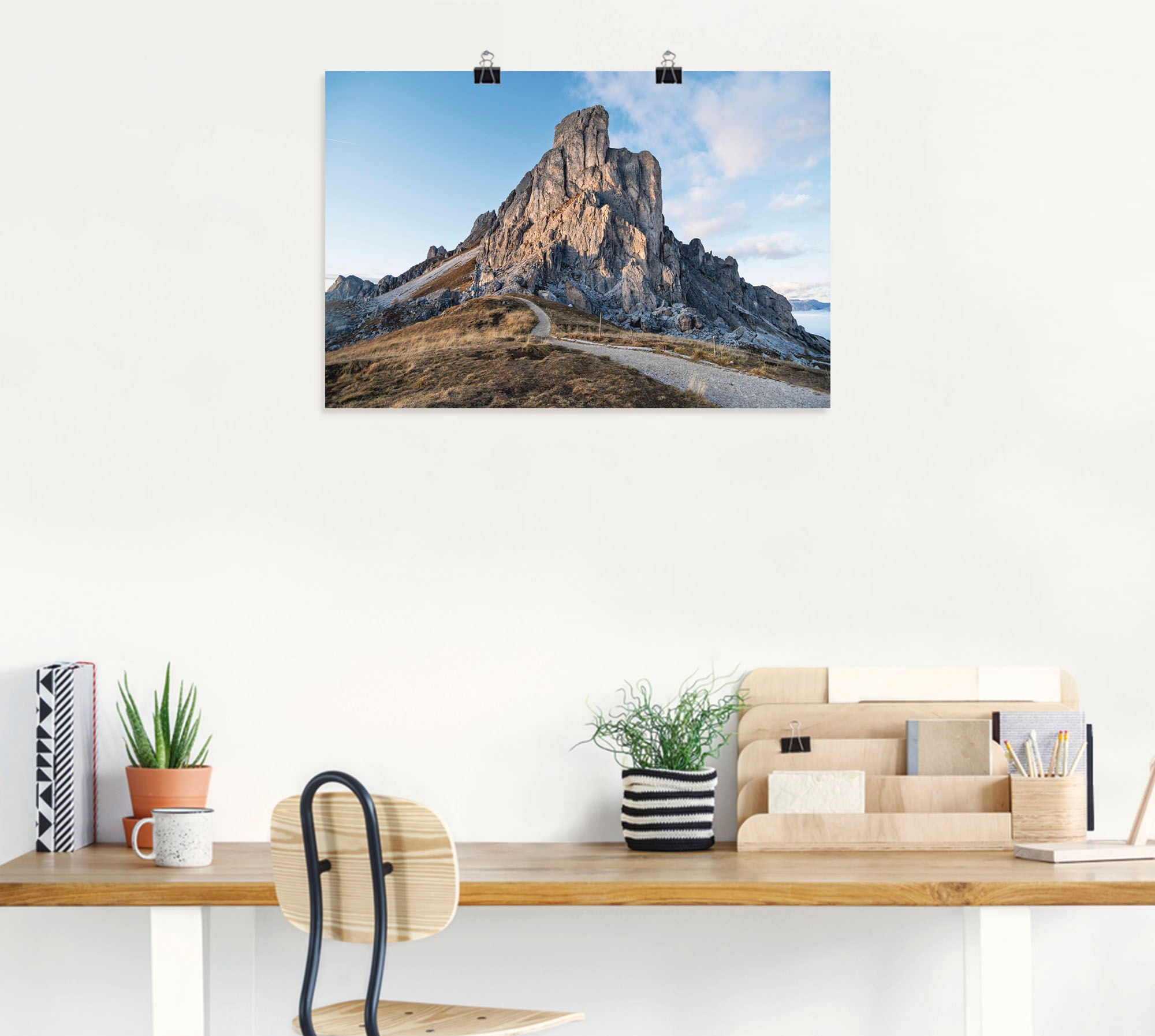 Artland Poster »Passo Giau in den Dolomiten«, Berge & Alpenbilder, (1 St.), als Alubild, Leinwandbild, Wandaufkleber oder Poster in versch. Größen