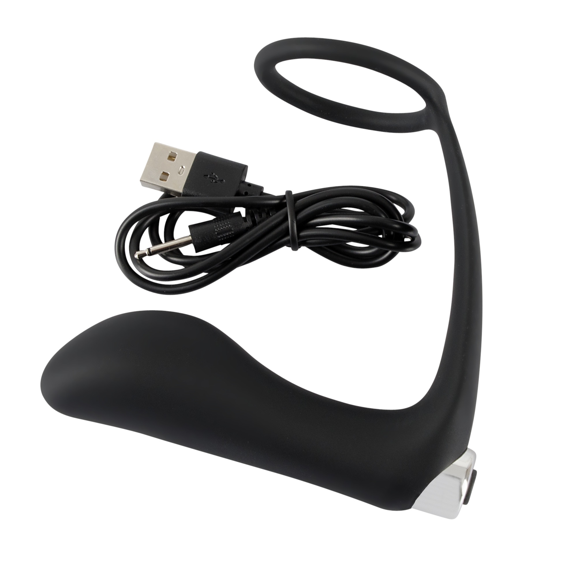 BLACK VELVETS Anal-Stimulator »Analplug mit Penisring Vibrating Ring & Plug«