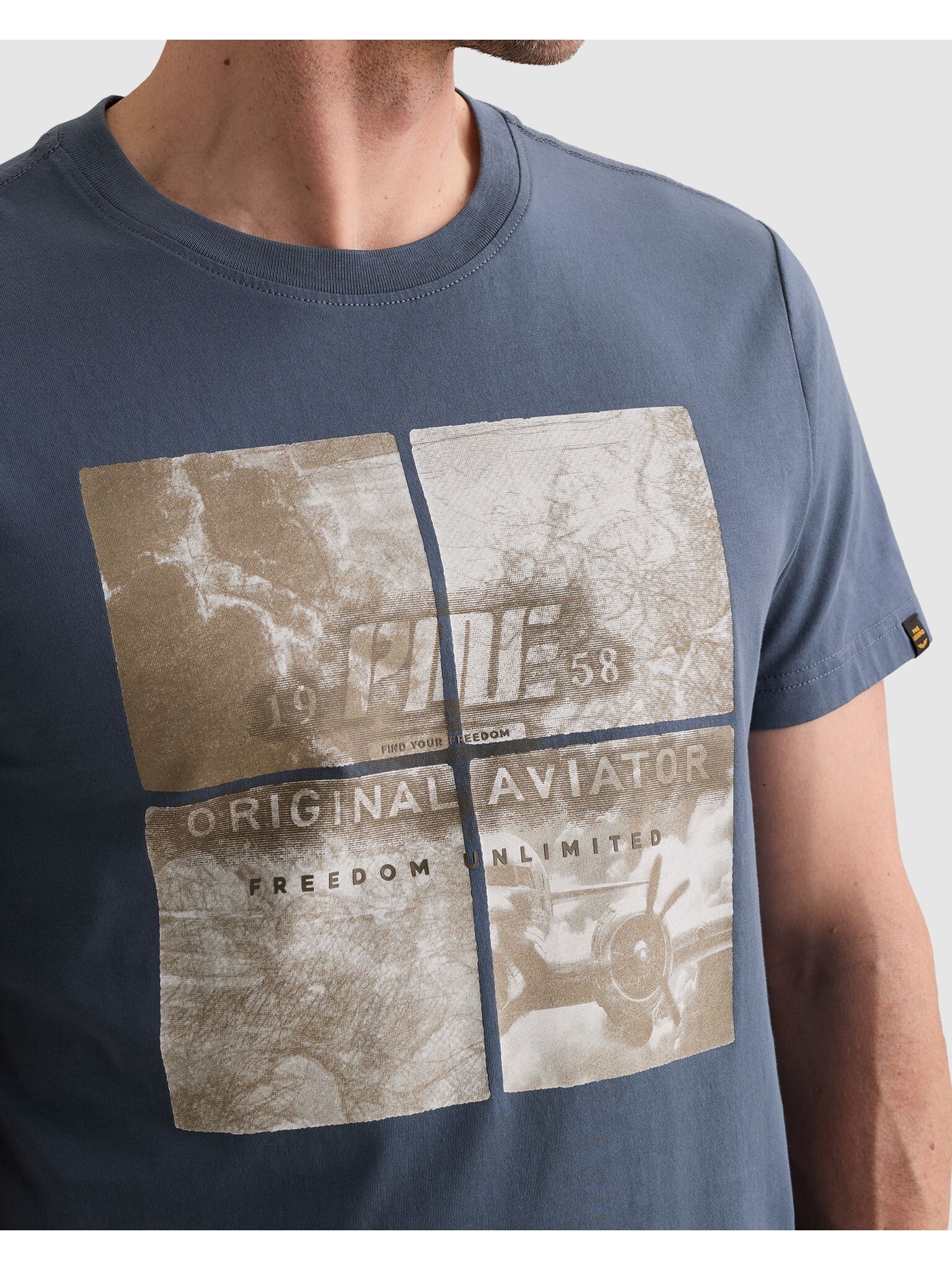 PME LEGEND T-Shirt »Short sleeve r-neck single jersey big art« mit Print