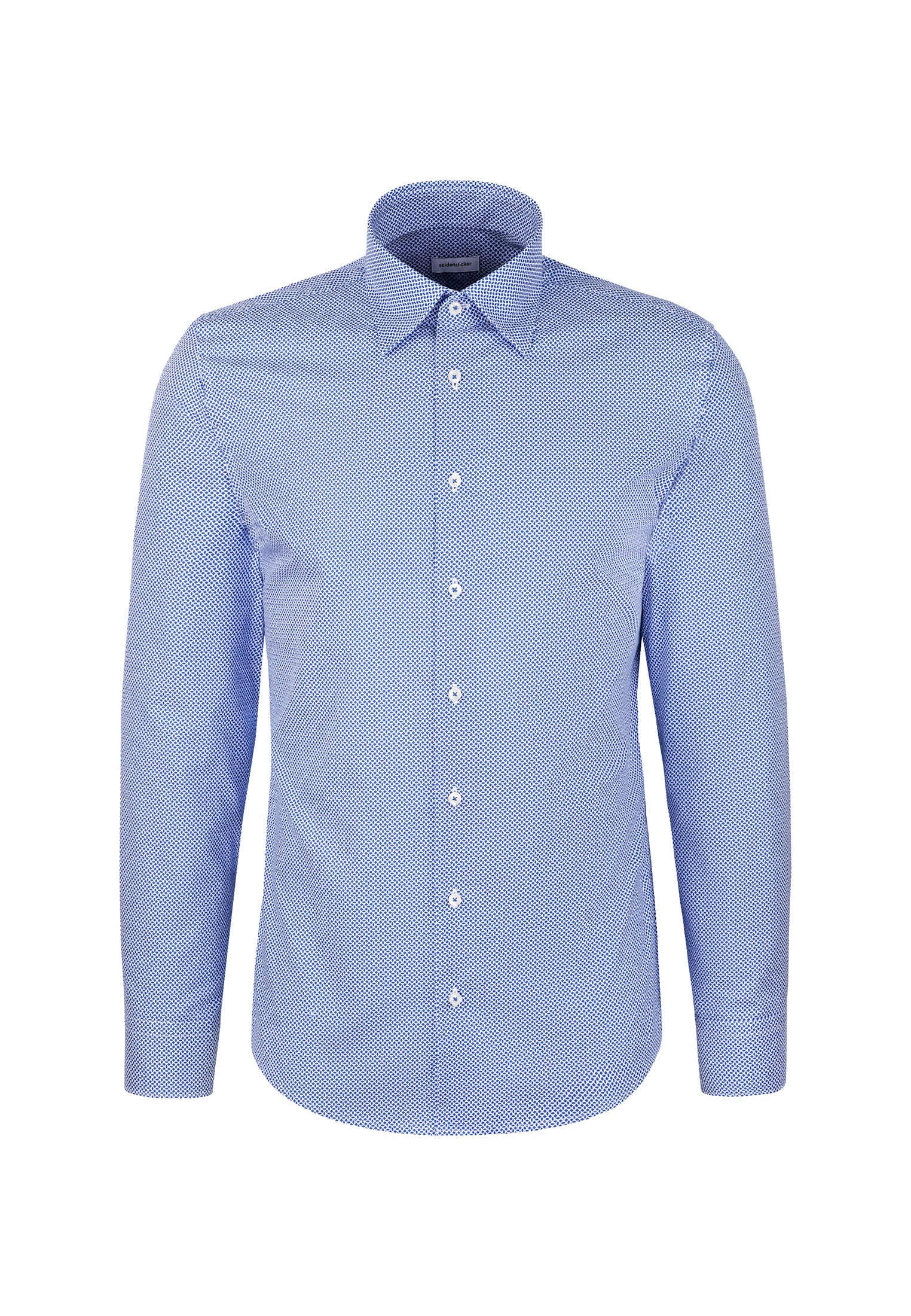 seidensticker Businesshemd »Schwarze Rose« Slim 1/1 Covered-Button-Down-Kragen Druck