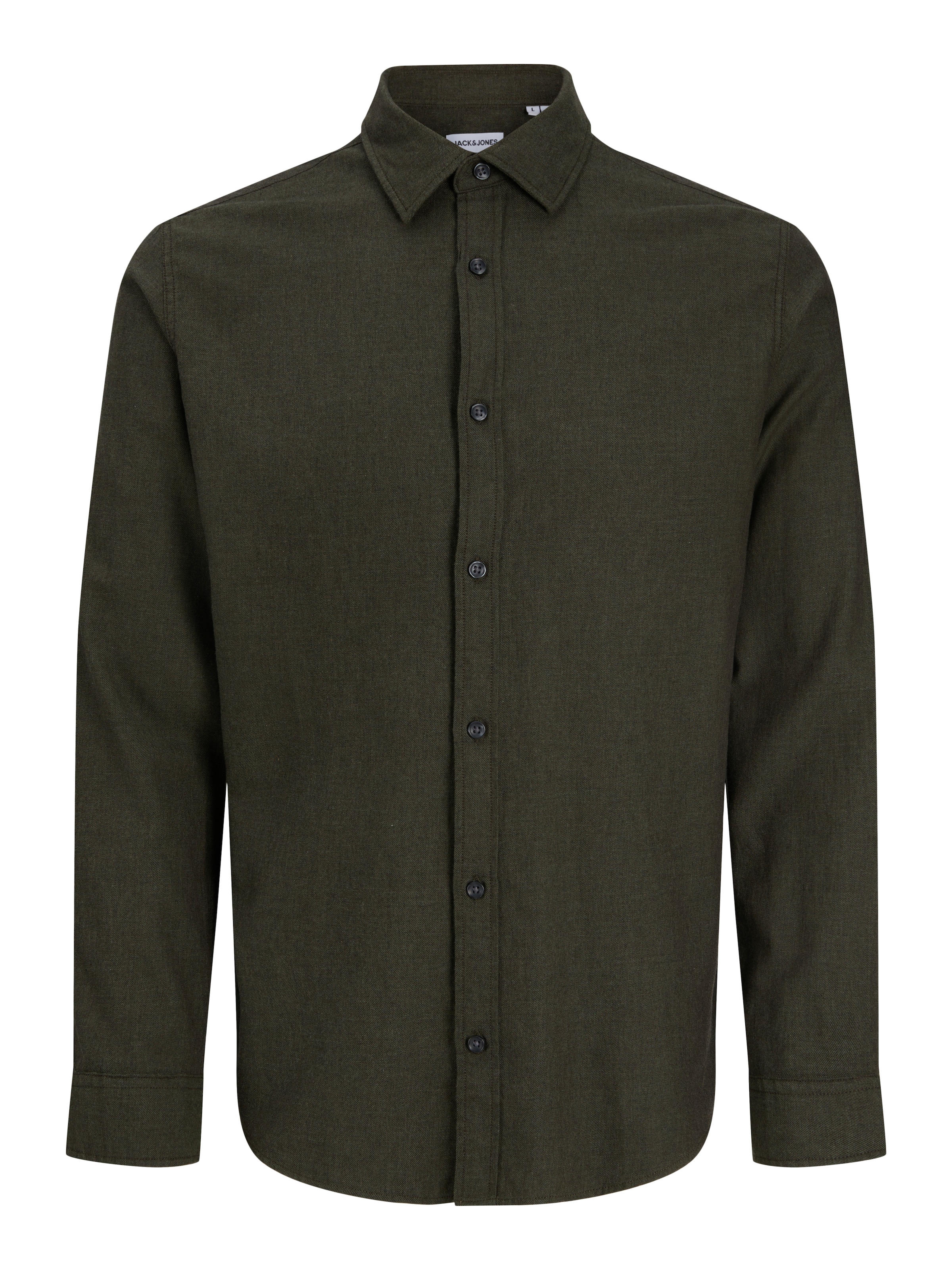 Jack & Jones PlusSize Langarmhemd »JJEFIELD MELANGE SHIRT LS SN PLS« Baumwolle, regular fit