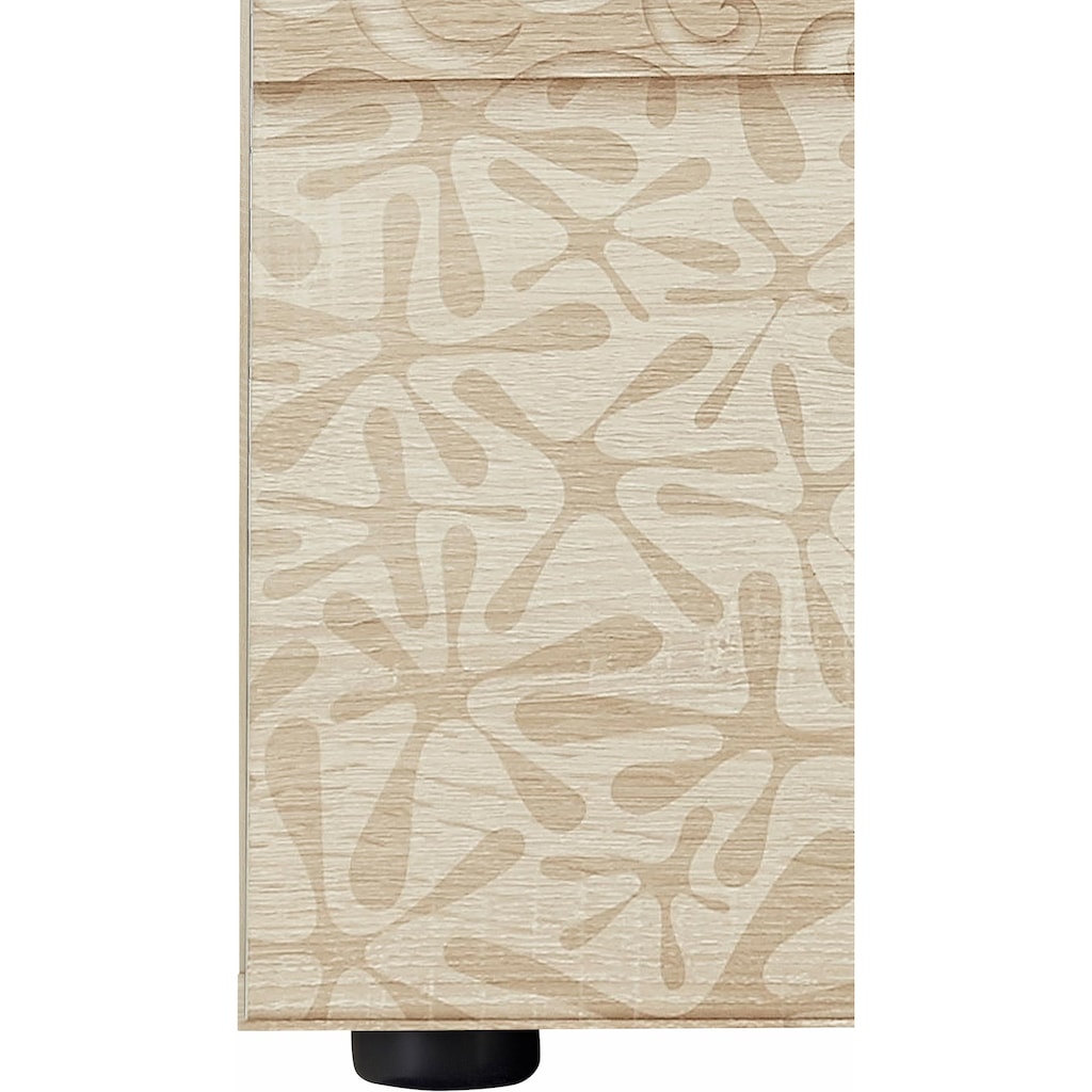 INOSIGN Lowboard »Miro«, Breite 181 cm mit dekorativem Siebdruck