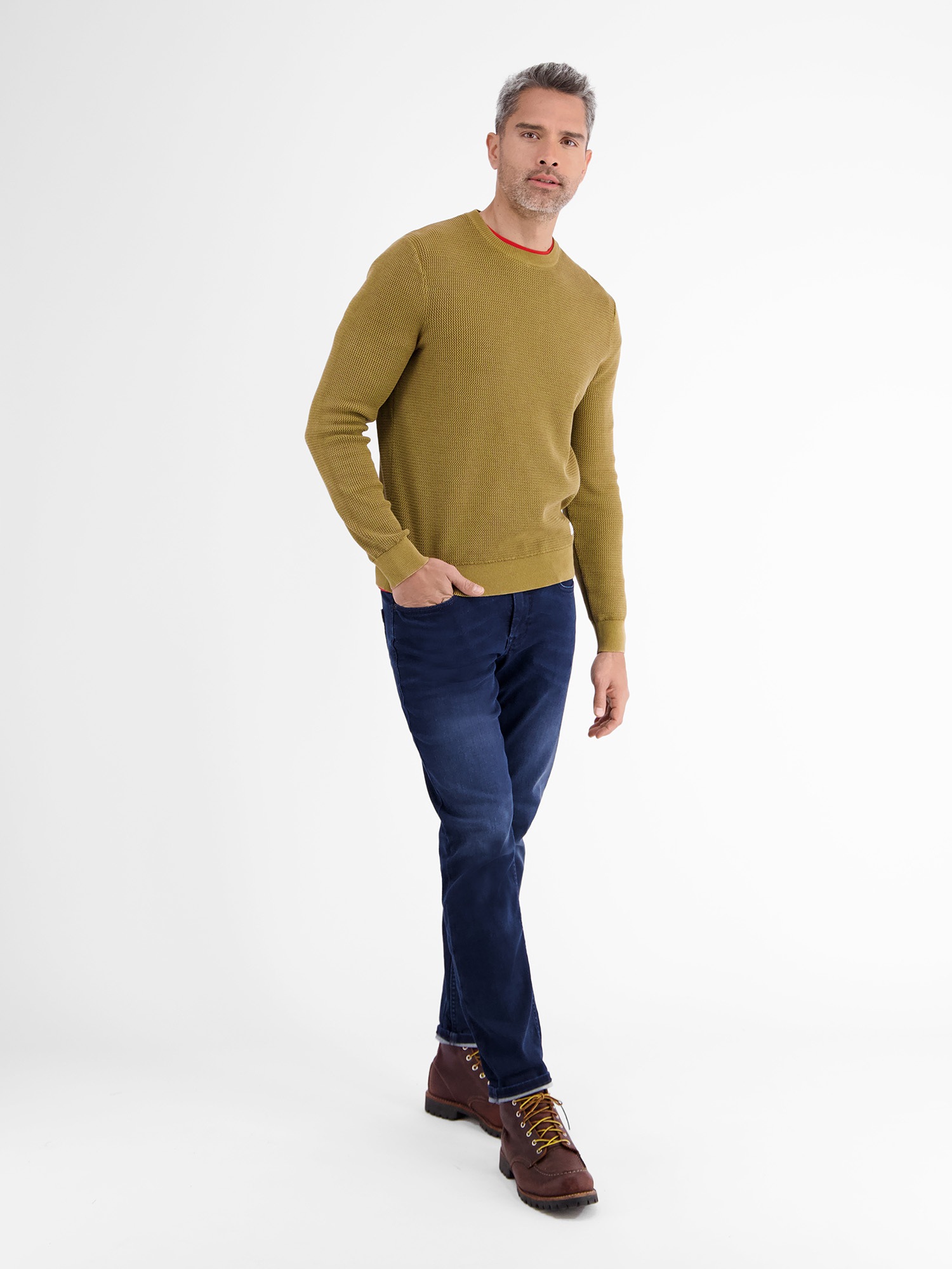 LERROS Strickpullover »LERROS Strickpullover, O-Neck«