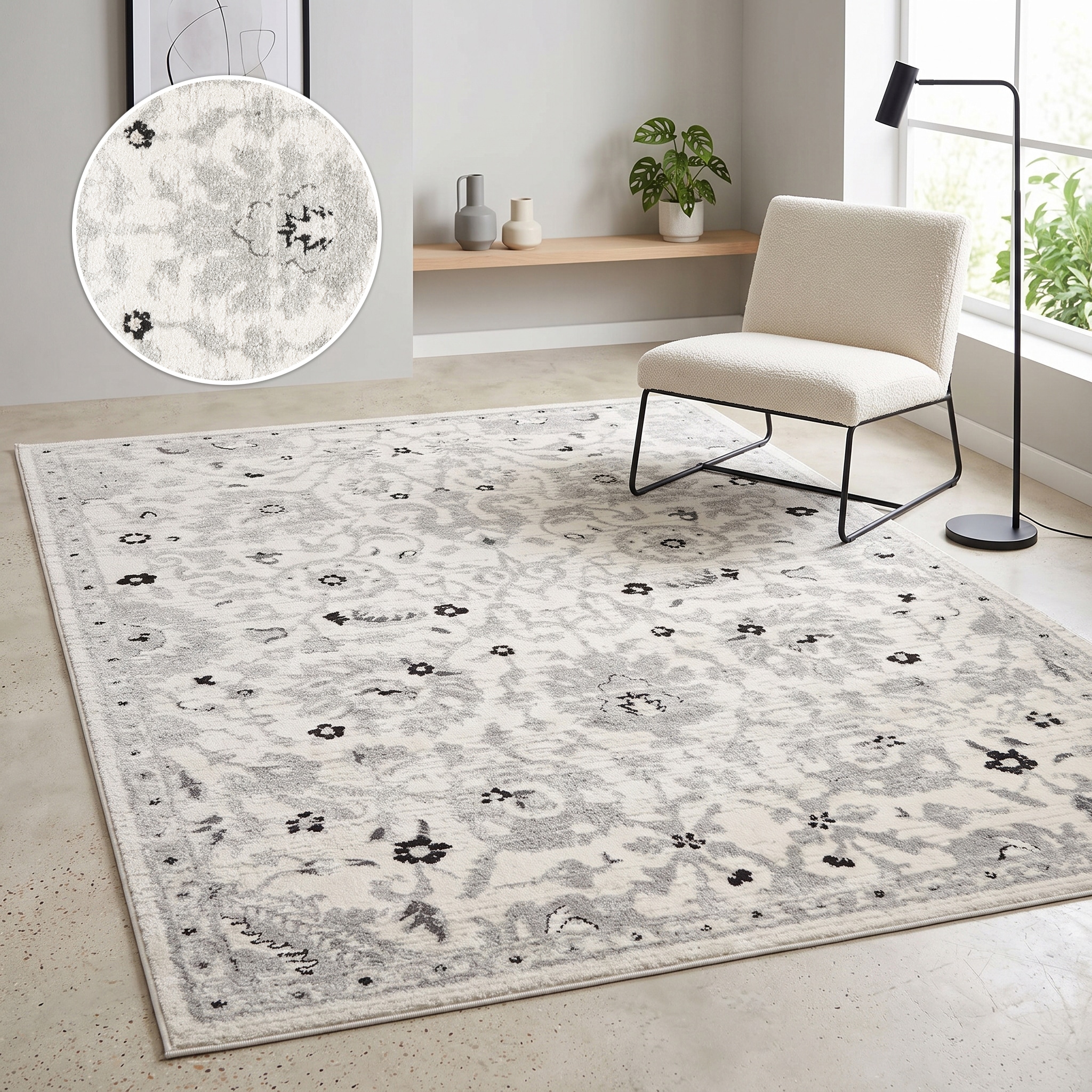 OTTO home Teppich »Yasmin, orientalisches Design« rechteckig 12 mm Höhe Vintage-Look, Orient-Optik, mehrfarbig, Wohnzimmer, Schlafzimmer