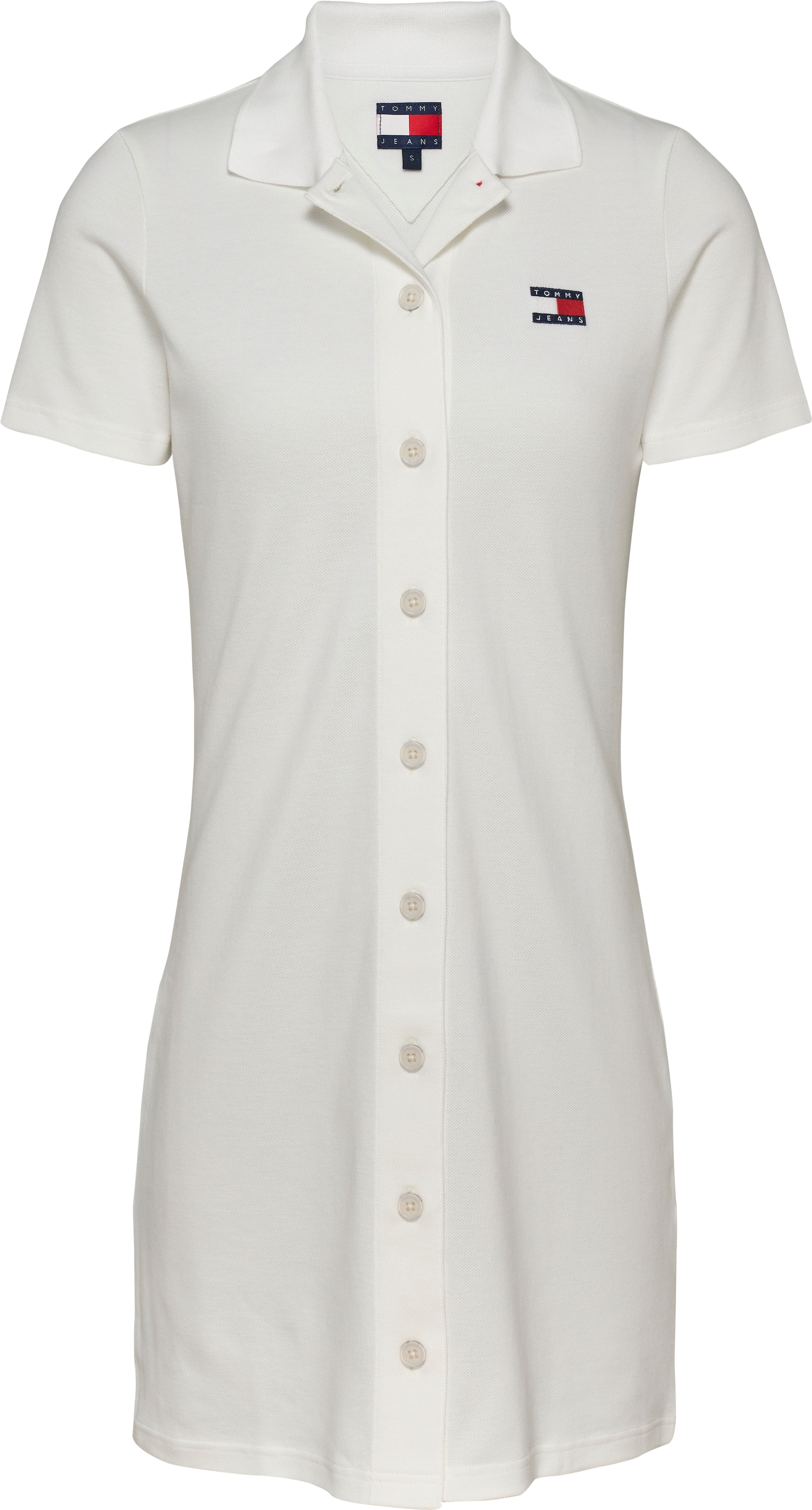 Tommy Jeans Polokleid »TJW BADGE PIQUE POLO DRESS«, mit Logo-Badge