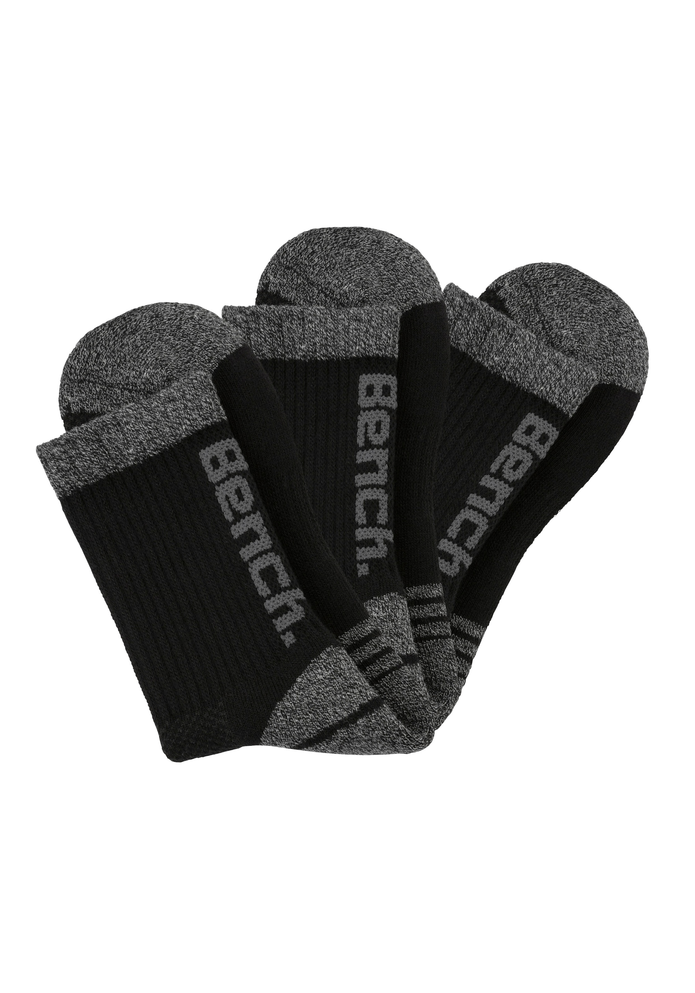 Bench. Tennissocken, (Packung, 3 Paar), mit Pikeestruktur und Mittelfußgummi