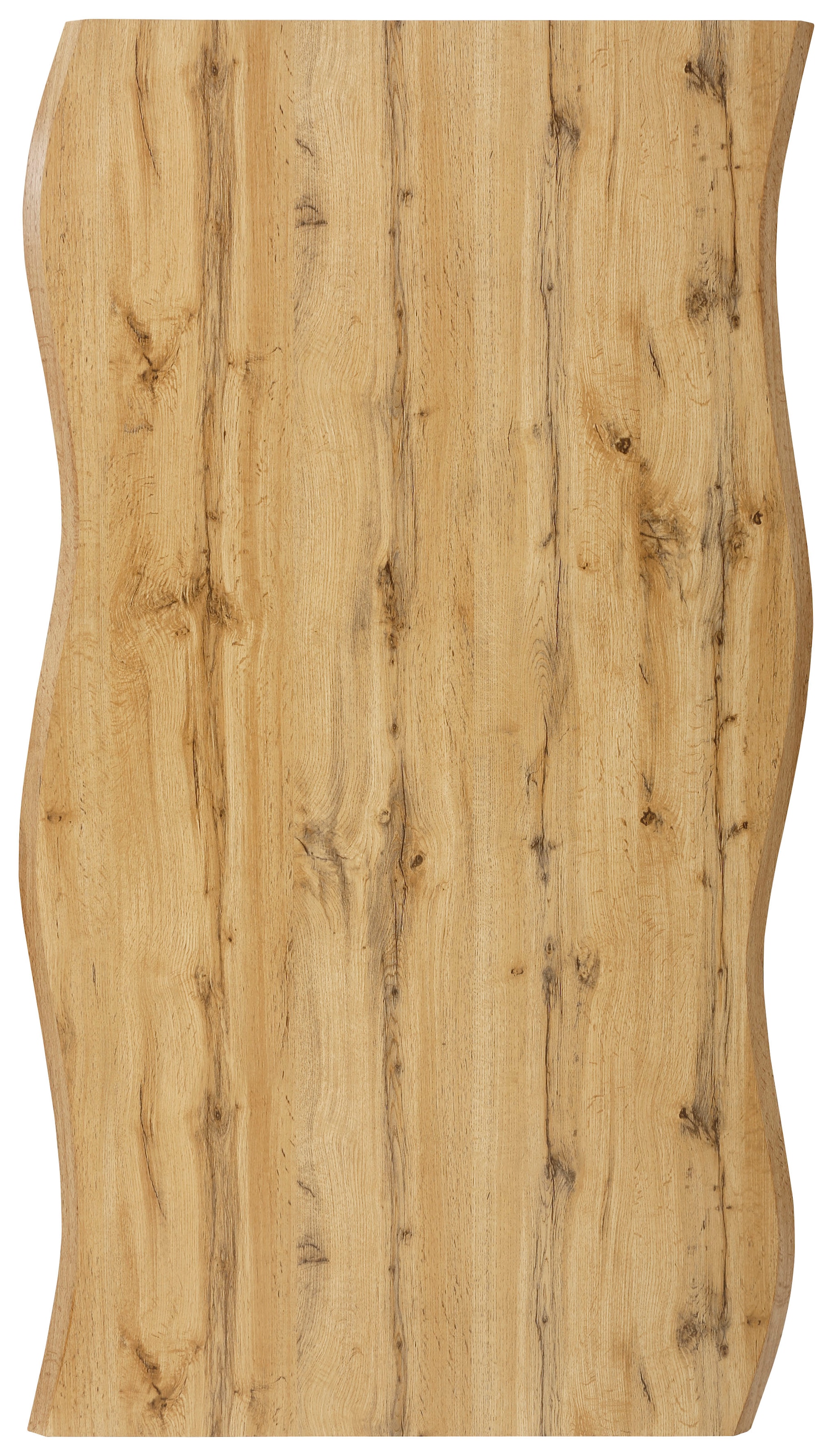 »GRETA«, X-Gestell, Baumkantentisch (Nachbildung), 46mm versch. Größen, Esstisch HELA Stärke | OTTO