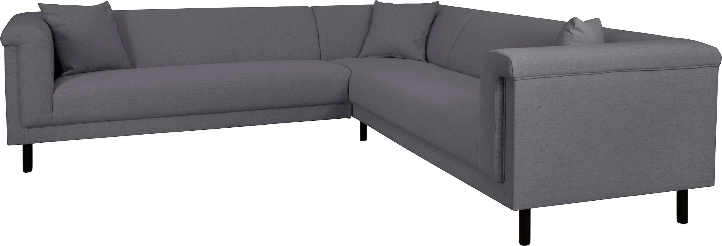 INOSIGN Ecksofa »AGNIA L-Form  B/T/H: 244/244/71 cm«, incl. Zierkissen, gleichschenklig, auch in Cord