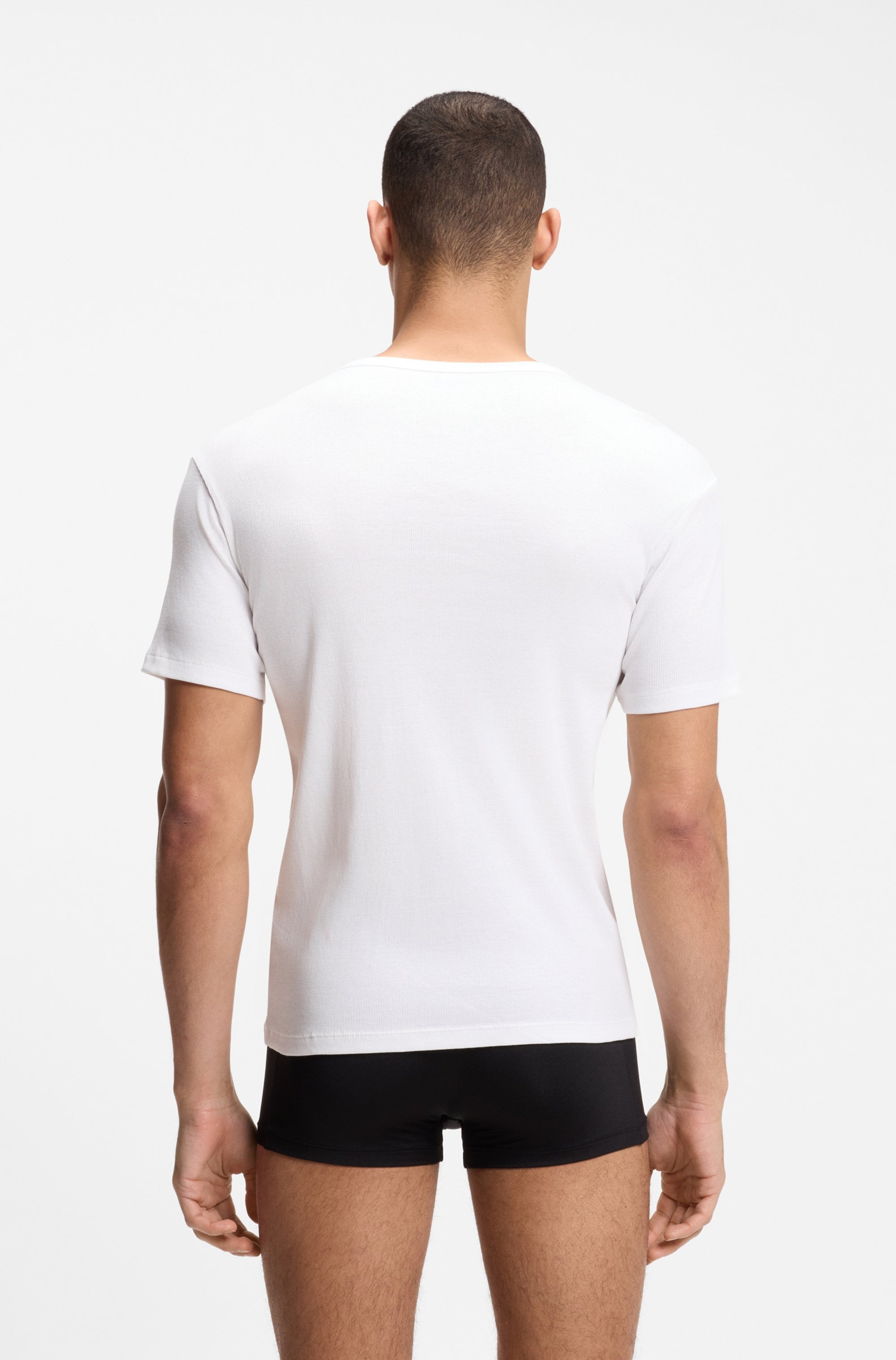 BOSS T-Shirt Ton in Ton Stickerei