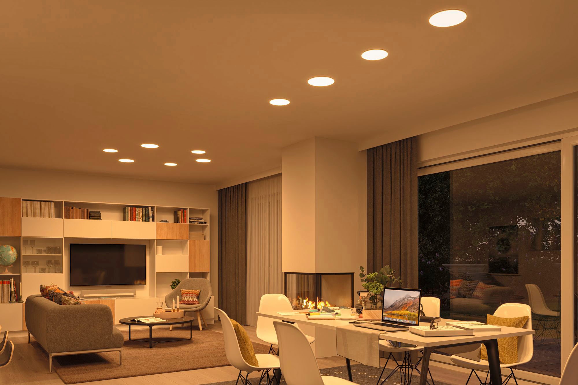 Paulmann LED Einbauleuchte »LED Einbaupanel Veluna VariFit IP44 rund 185mm 17,5W 4.000K Satin«, 1 flammig, LED Einbaupanel Veluna VariFit IP44 rund 185mm 17,5W 4.000K Satin