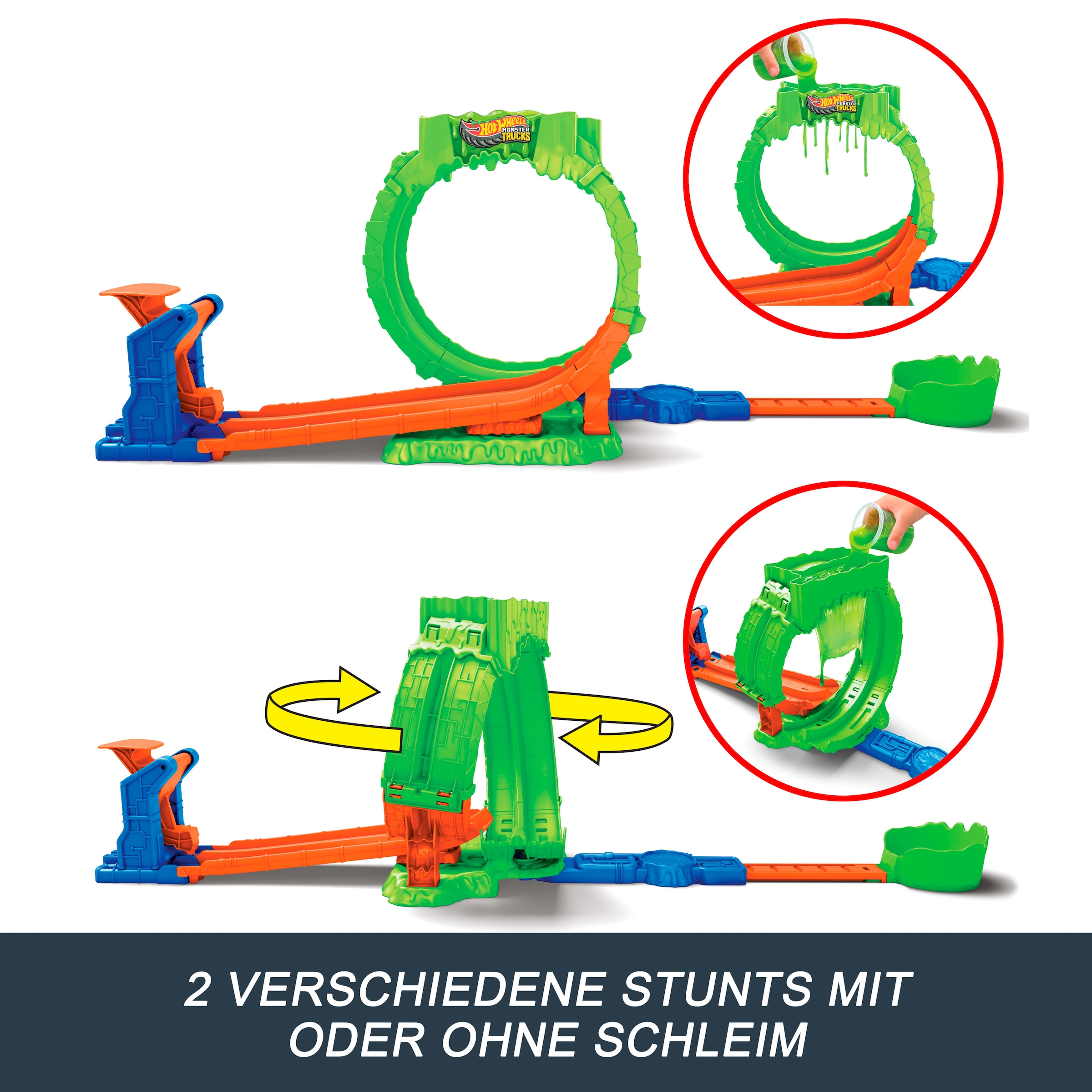 Hot Wheels Autorennbahn »Hot Wheels Monster Trucks 1:64 Chaos Looping Challenge«