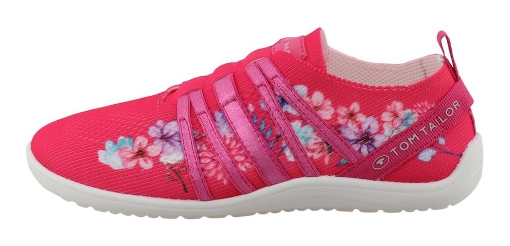 TOM TAILOR Barfußschuh »Lidia«  Freizeitschuh, Schlüpfschuh mit Blütenmuster