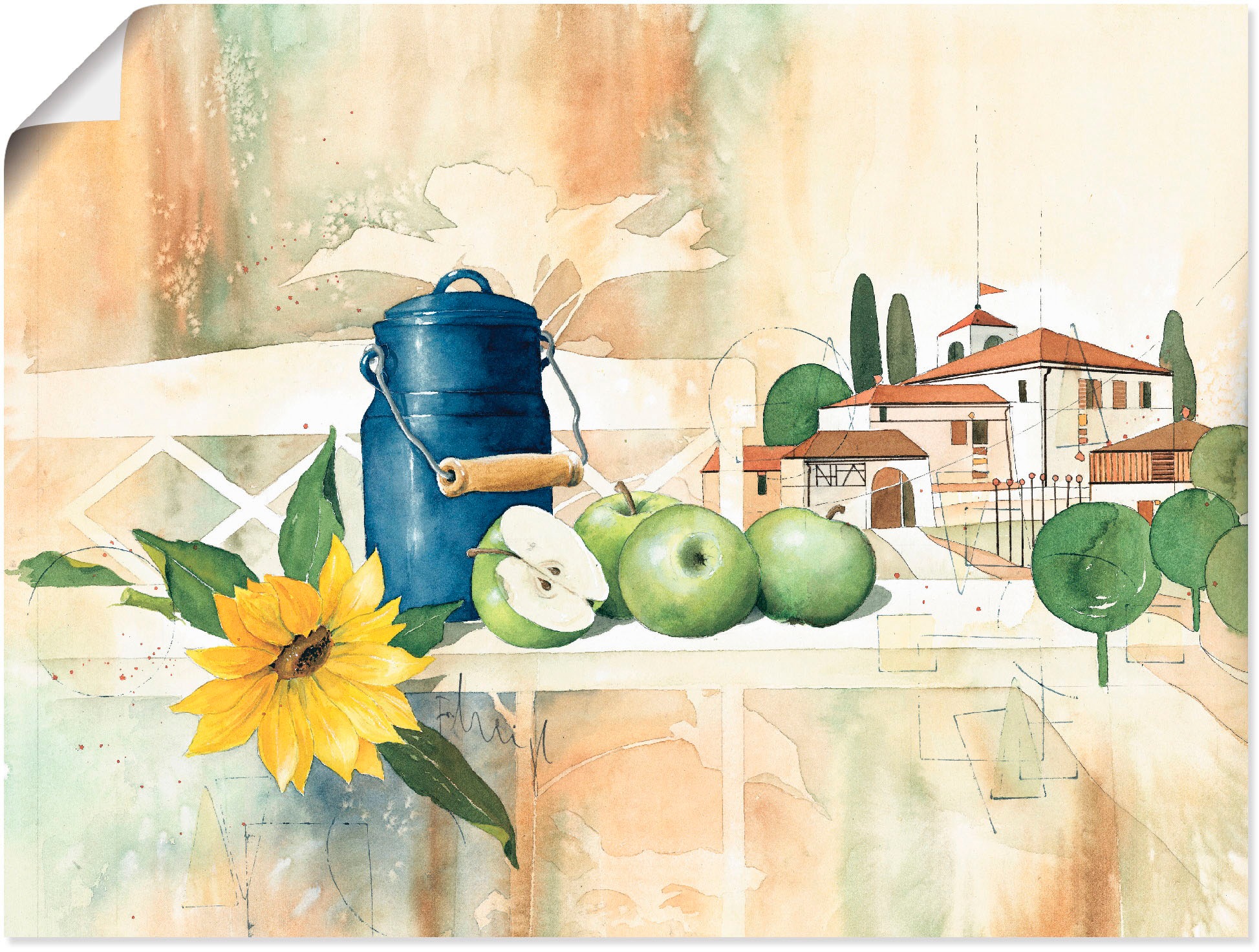 Artland Wandbild »Aus dem Süden I«, Arrangements, (1 St.), in vielen Größen & Produktarten -Leinwandbild, Poster, Wandaufkleber / Wandtattoo auch für Badezimmer geeignet