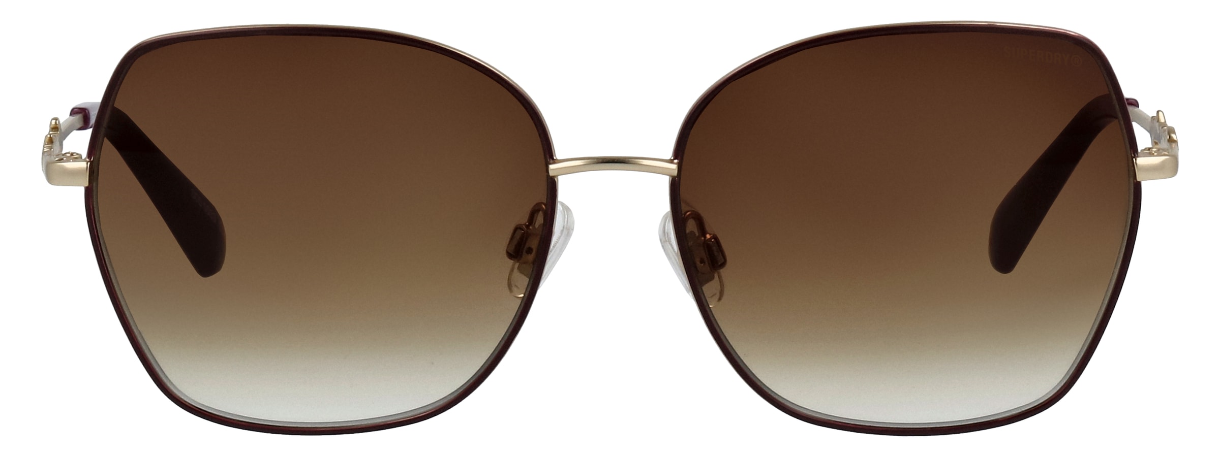 Superdry Sonnenbrille »Modell 995062« Form Butterfly, Logoschriftzug auf Bügel, Metallfassung