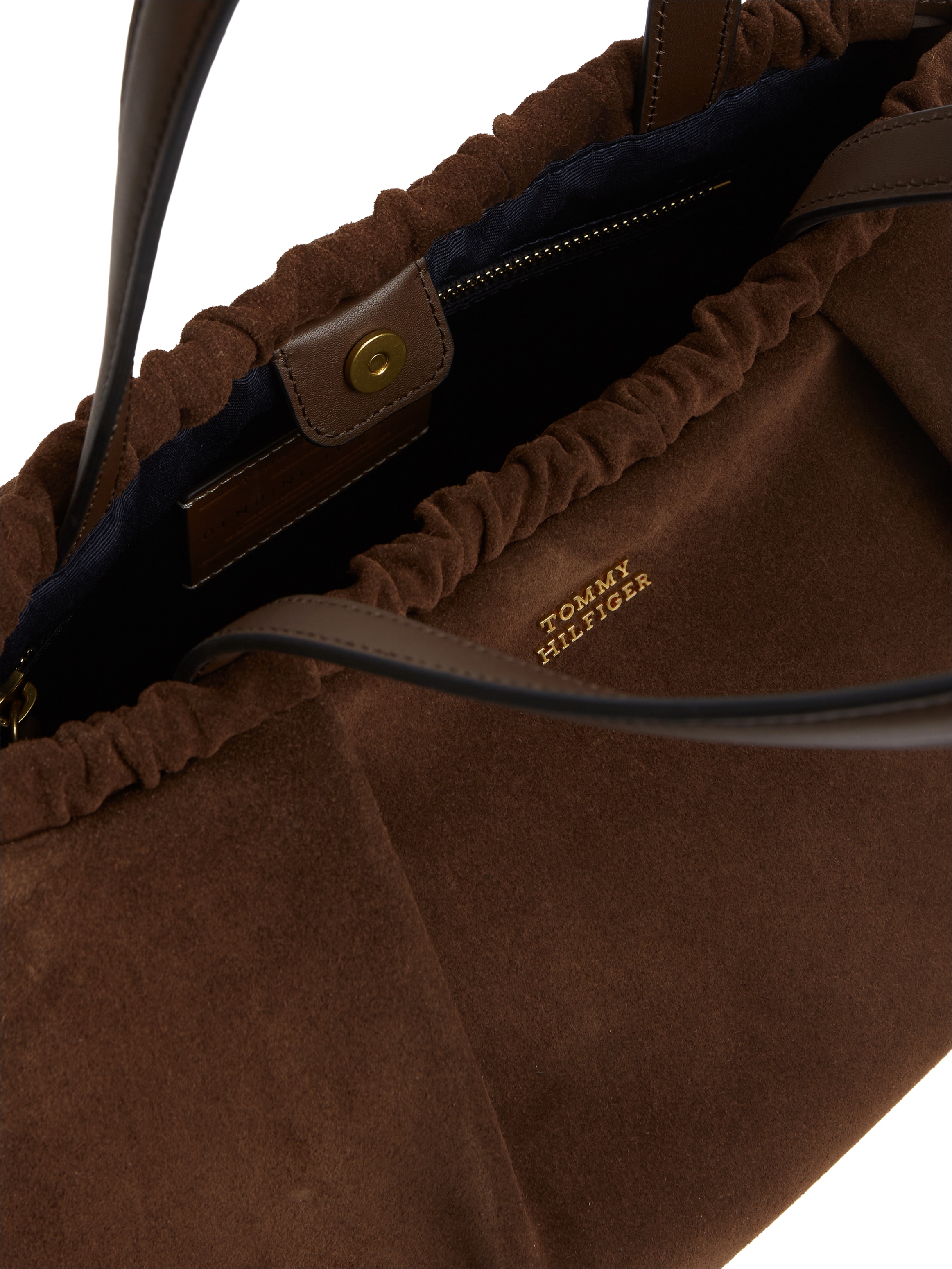 Tommy Hilfiger Hobo »SOFT LEATHER HOBO SUEDE« Damen Handtasche, Schultertasche mit Kordelzug