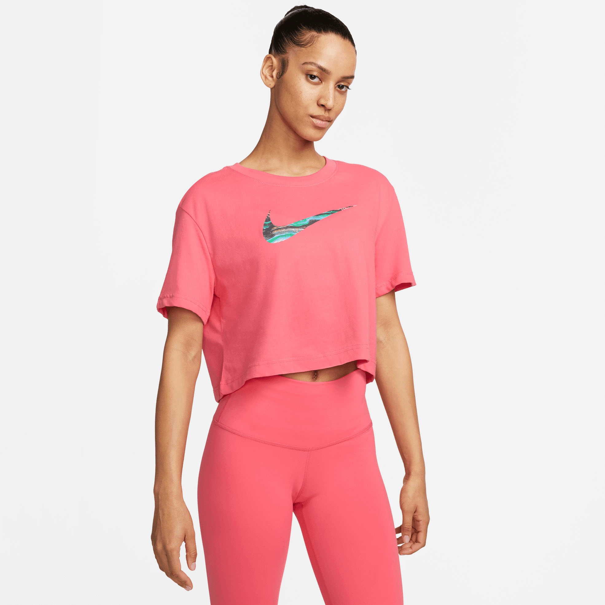 Nike Trainingsshirt »Dri-FIT Women's Short-Sleeved Cropped Yoga Tee«