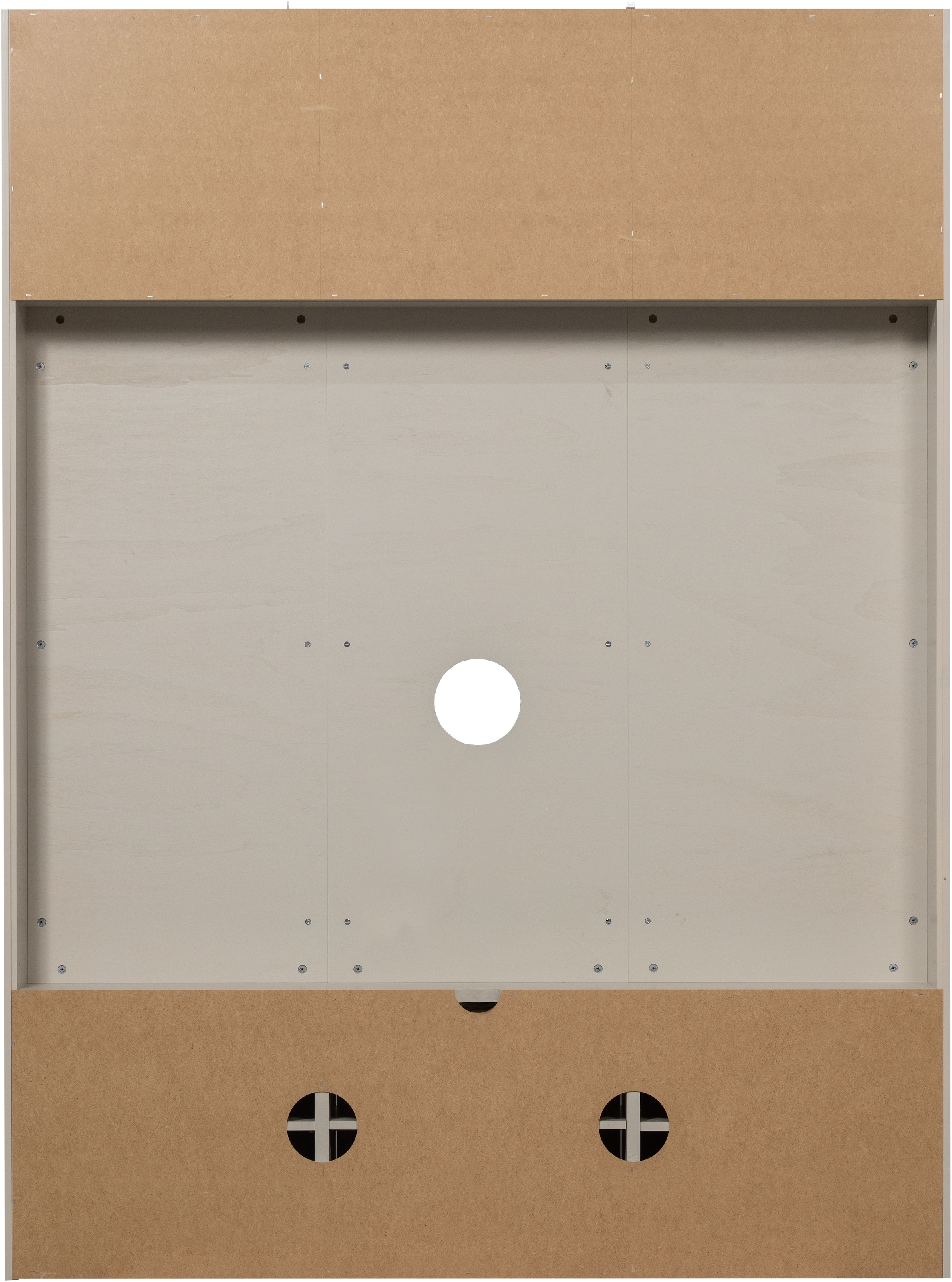 WOOOD Wohnwand »Meggy FSC®-Kiefernholz mit Druckmechanismus B 160 x D 40 x H 215 cm«