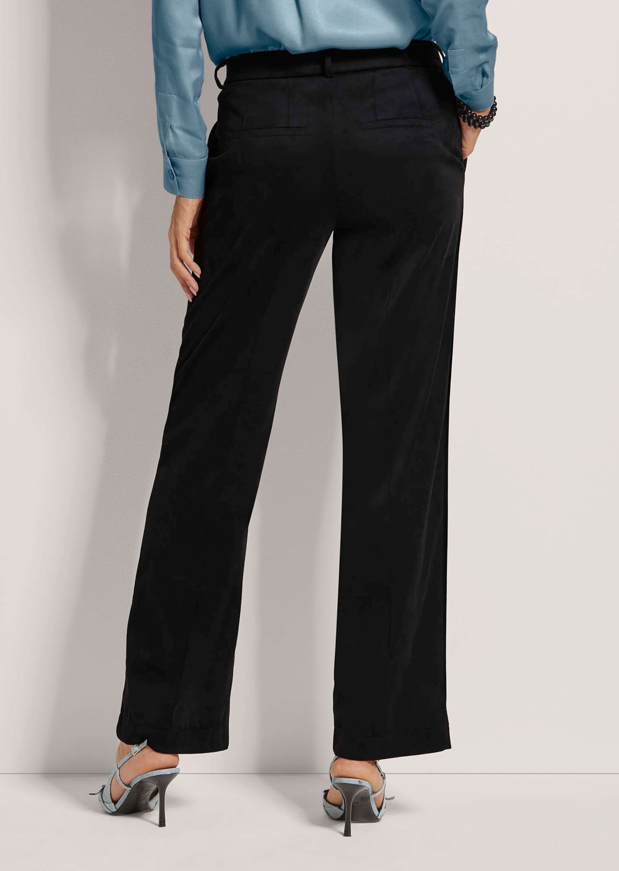 MADELEINE Stoffhose »Hose Stretch-Hose im Veloursleder-Look«