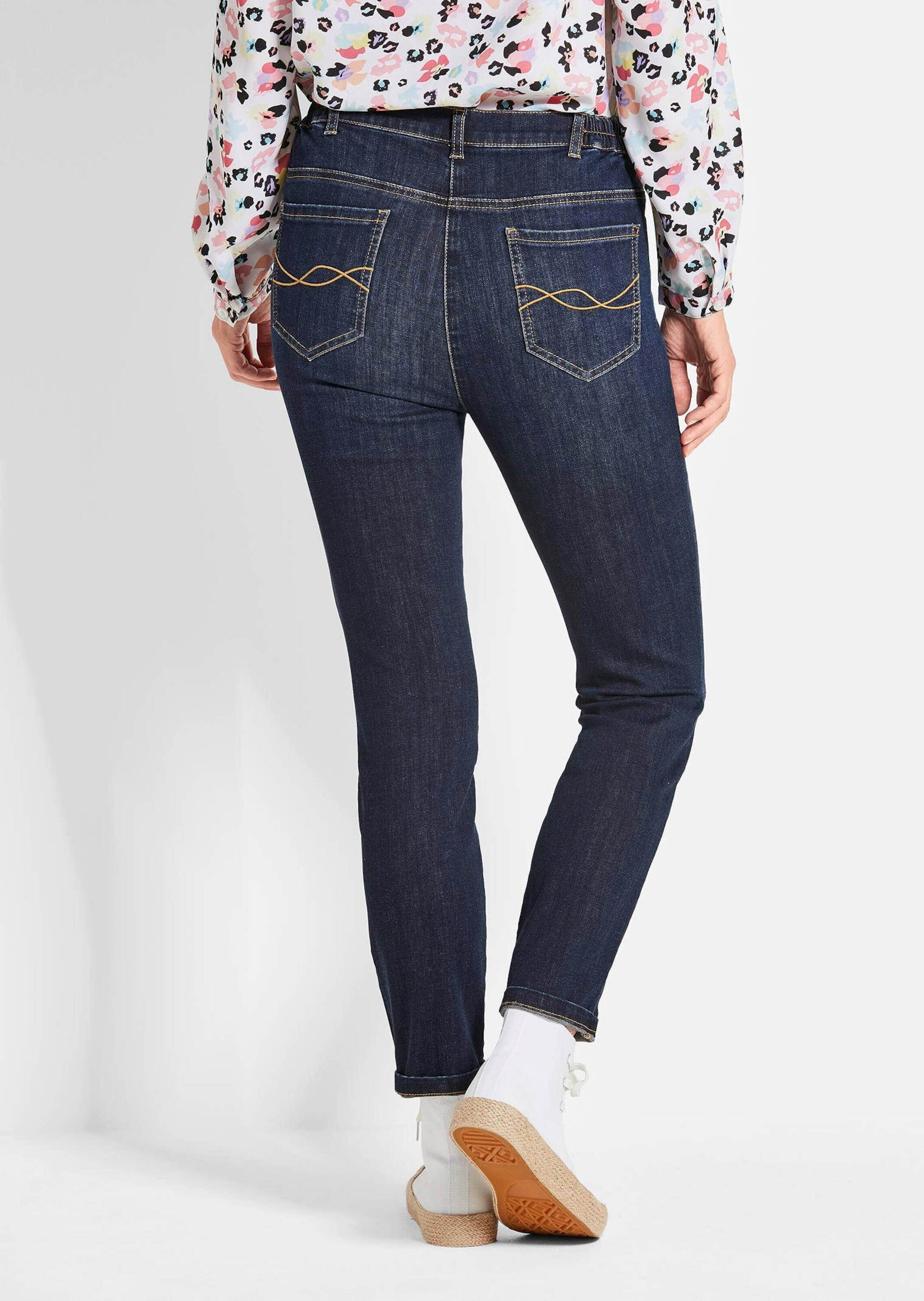 GOLDNER 7/8-Hose »Kurzgröße Slim Fit Jeans BELLA mit Dehnbund«