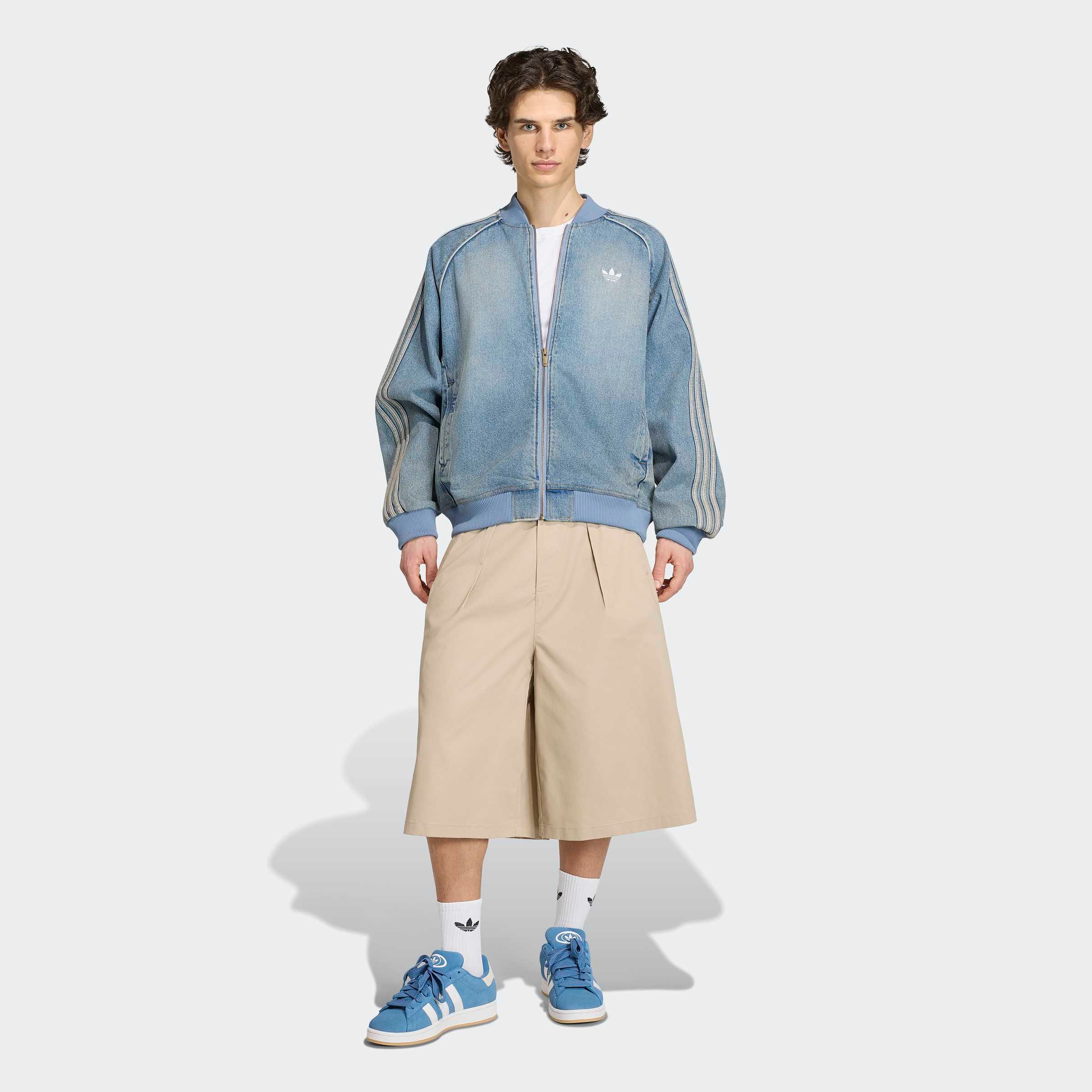 adidas Originals Trainingsjacke »SST ADICOLOR DENIM ORIGINALS« mit Reißverschluss, für Erwachsene, aus Baumwolle