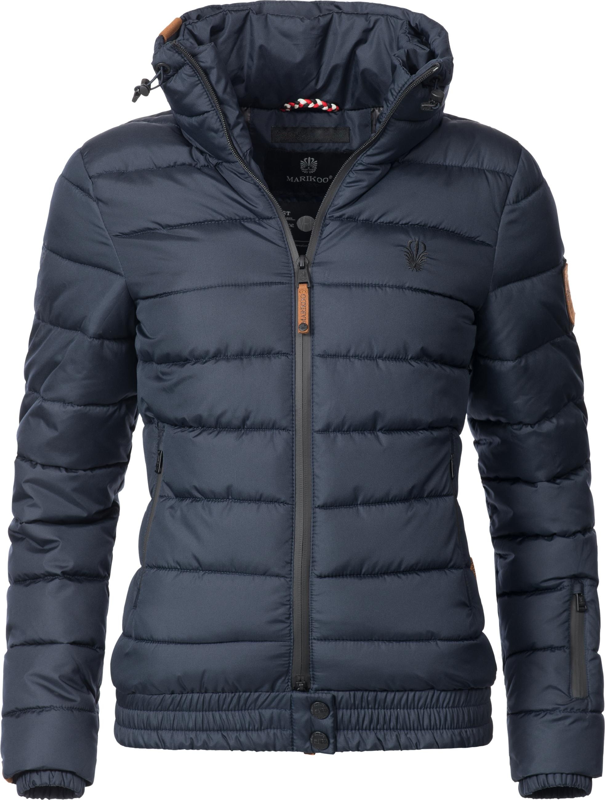 Marikoo Steppjacke »Steppjacke Poison« ohne Kapuze stylische Damen Winterjacke mit hohem Kragen