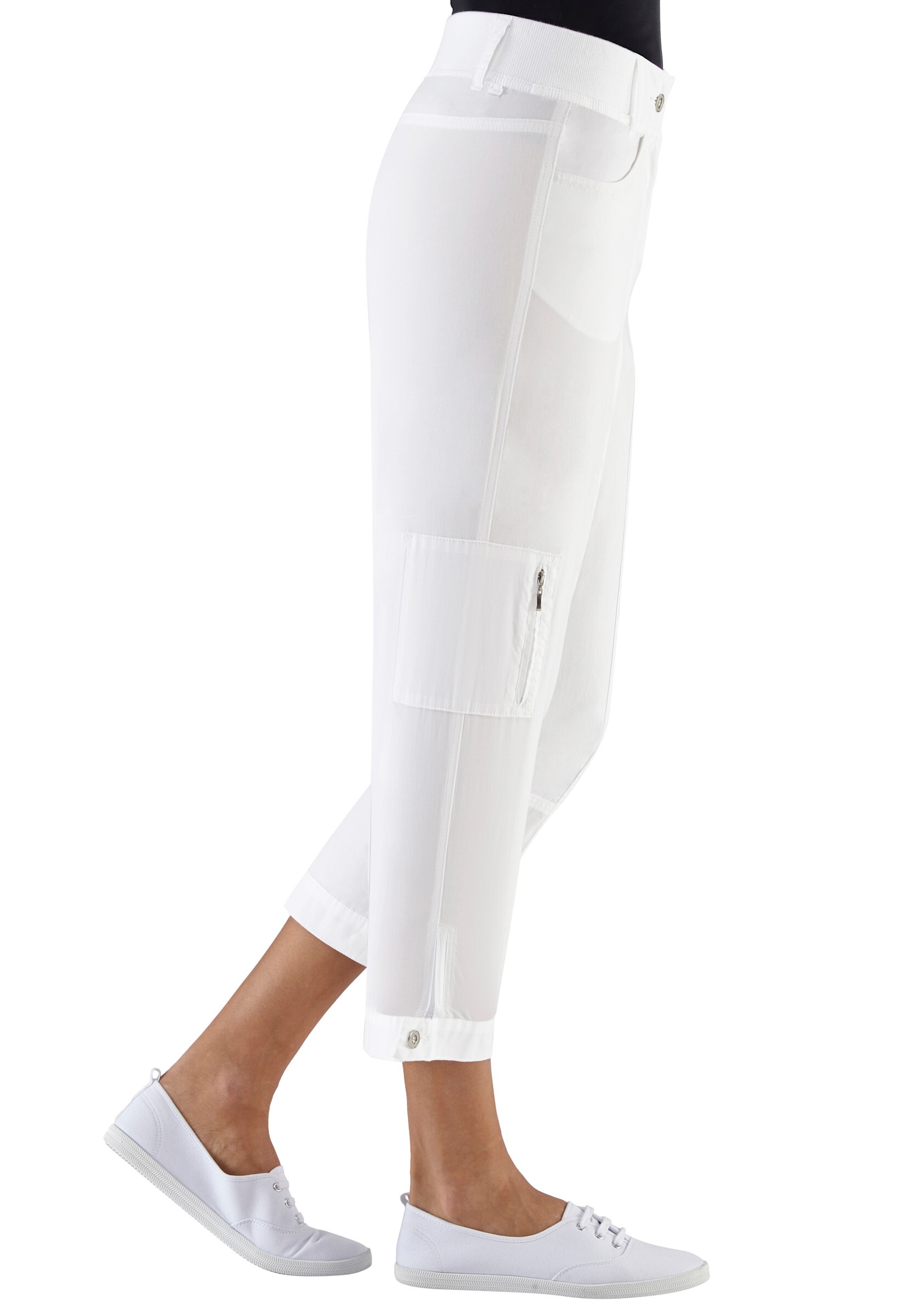 Witt Cargohose »Hose wadenlang Stretch-Hose mit Zipper am Beinabschluss«