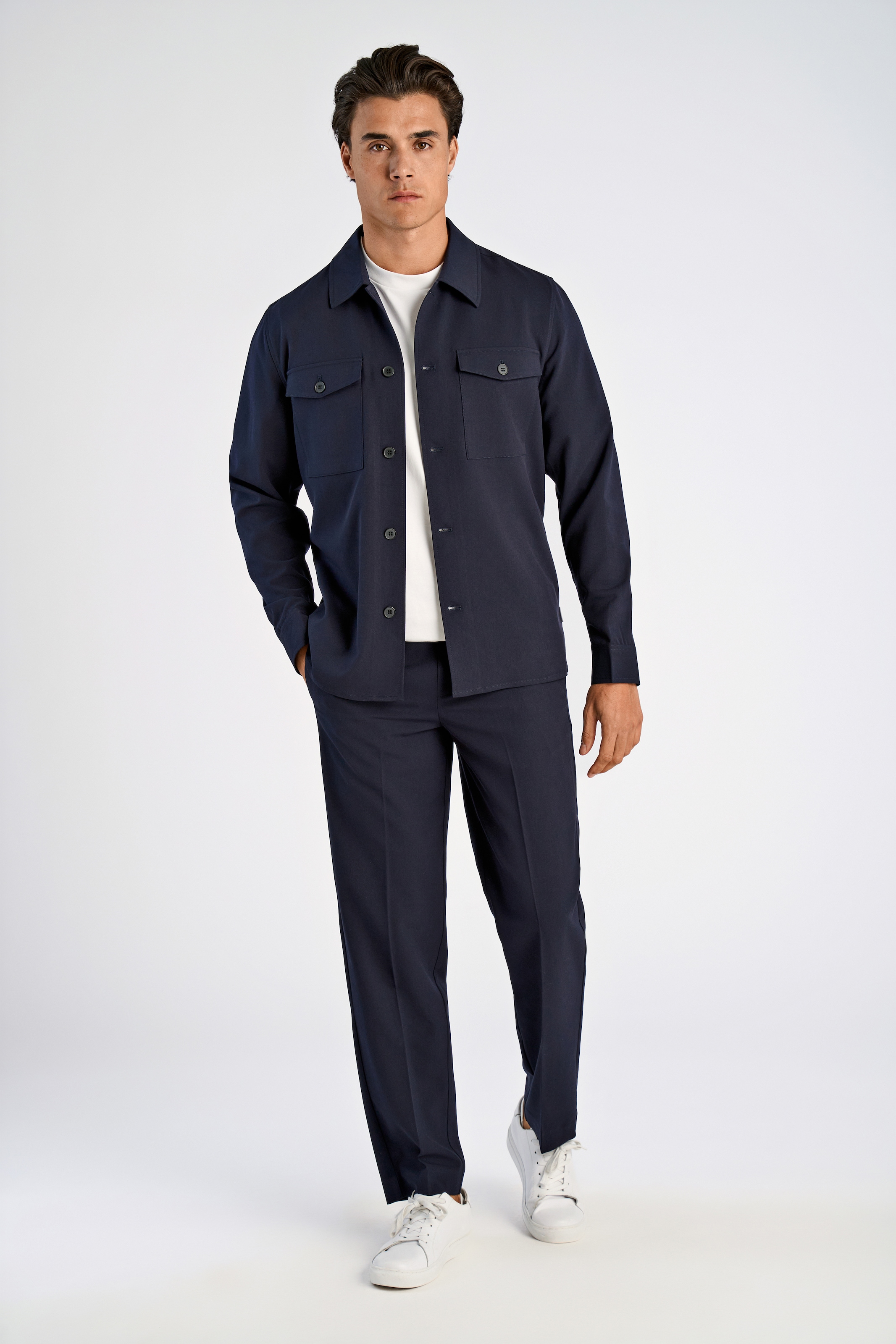 LINDBERGH Hemdjacke, ohne Kapuze, mit 2 Brusttaschen