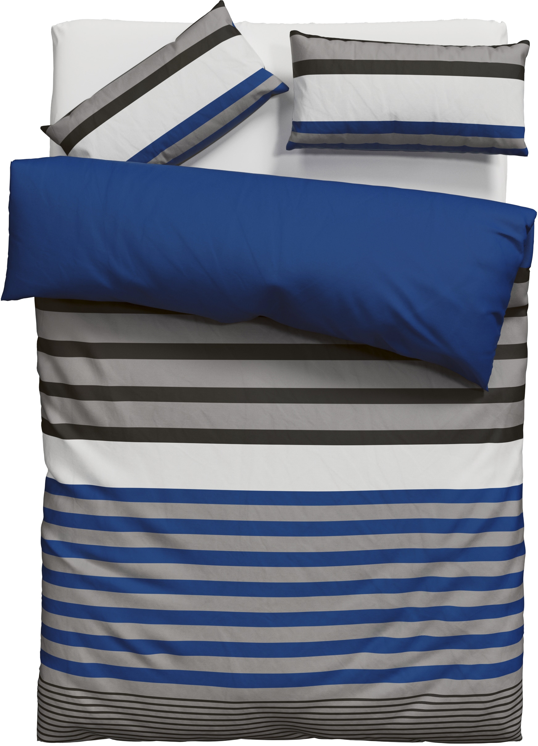H.I.S Bettwäsche »Majoran« 2 Stk. tlg. gestreifte Bettwäsche in verschiedenen Qualitäten