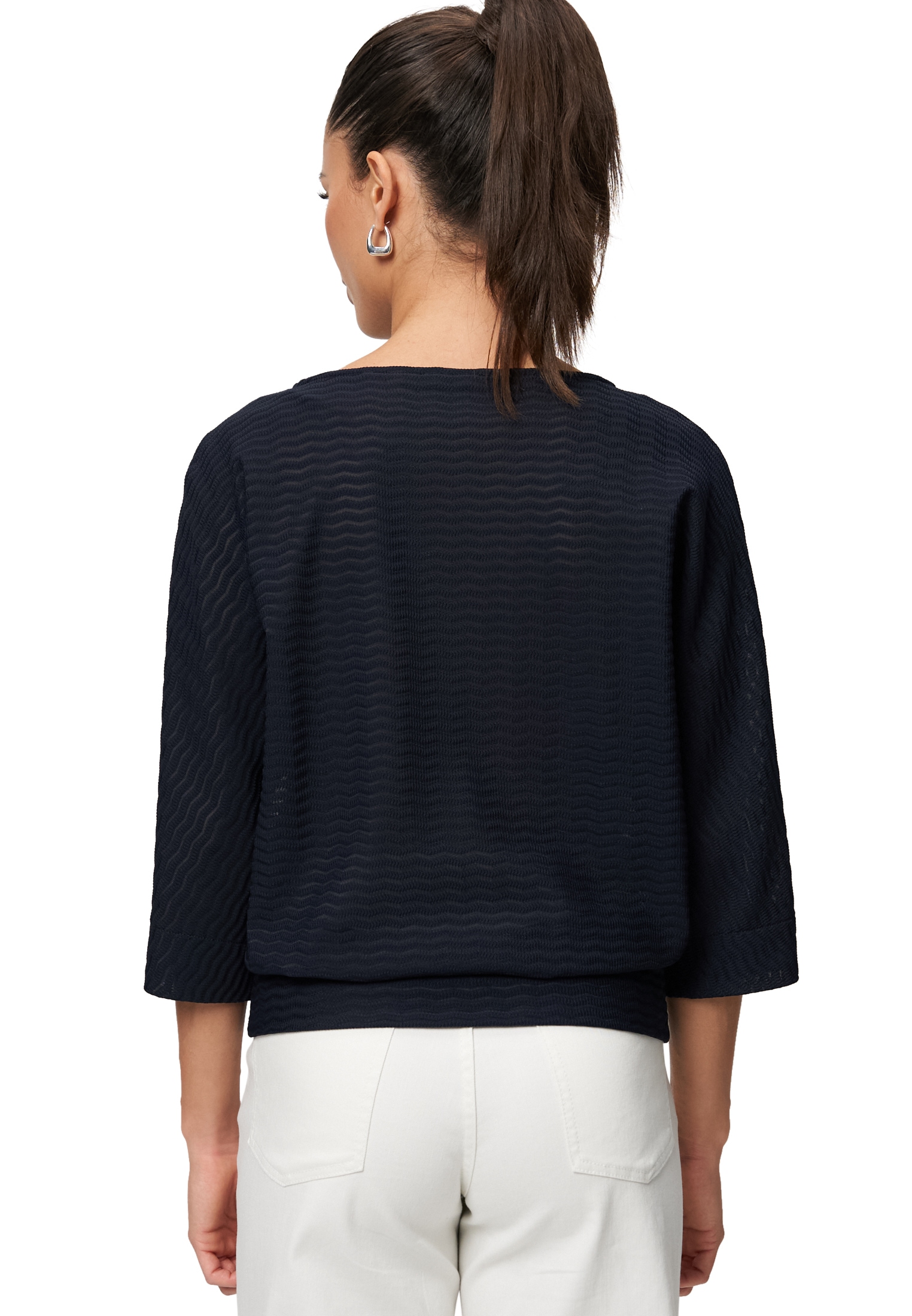 Zero Sweatshirt »Sweatshirt mit Strukturmuster«