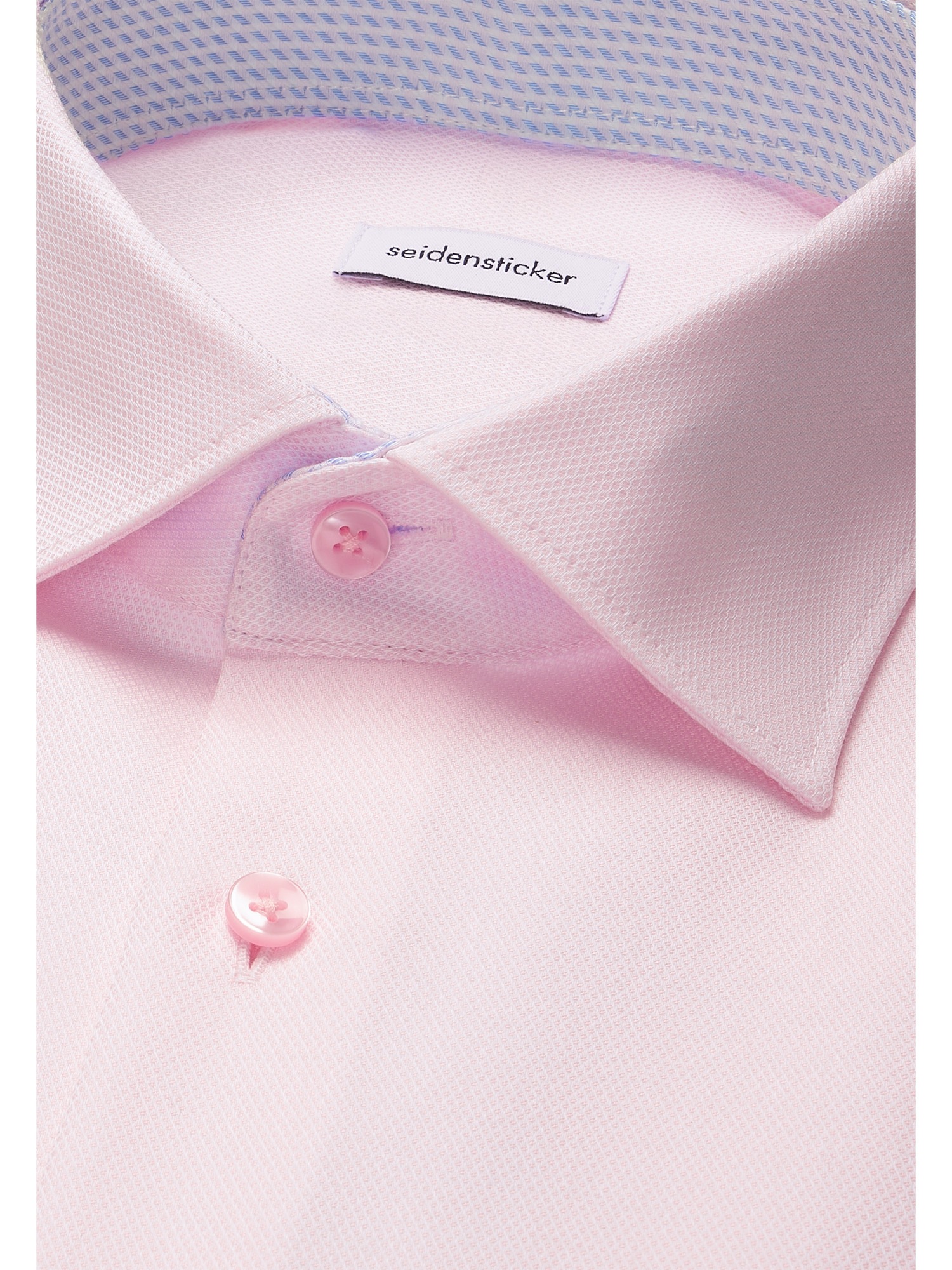 seidensticker Businesshemd »Schwarze Rose« Comfort 1/1 Kentkragen Struktur