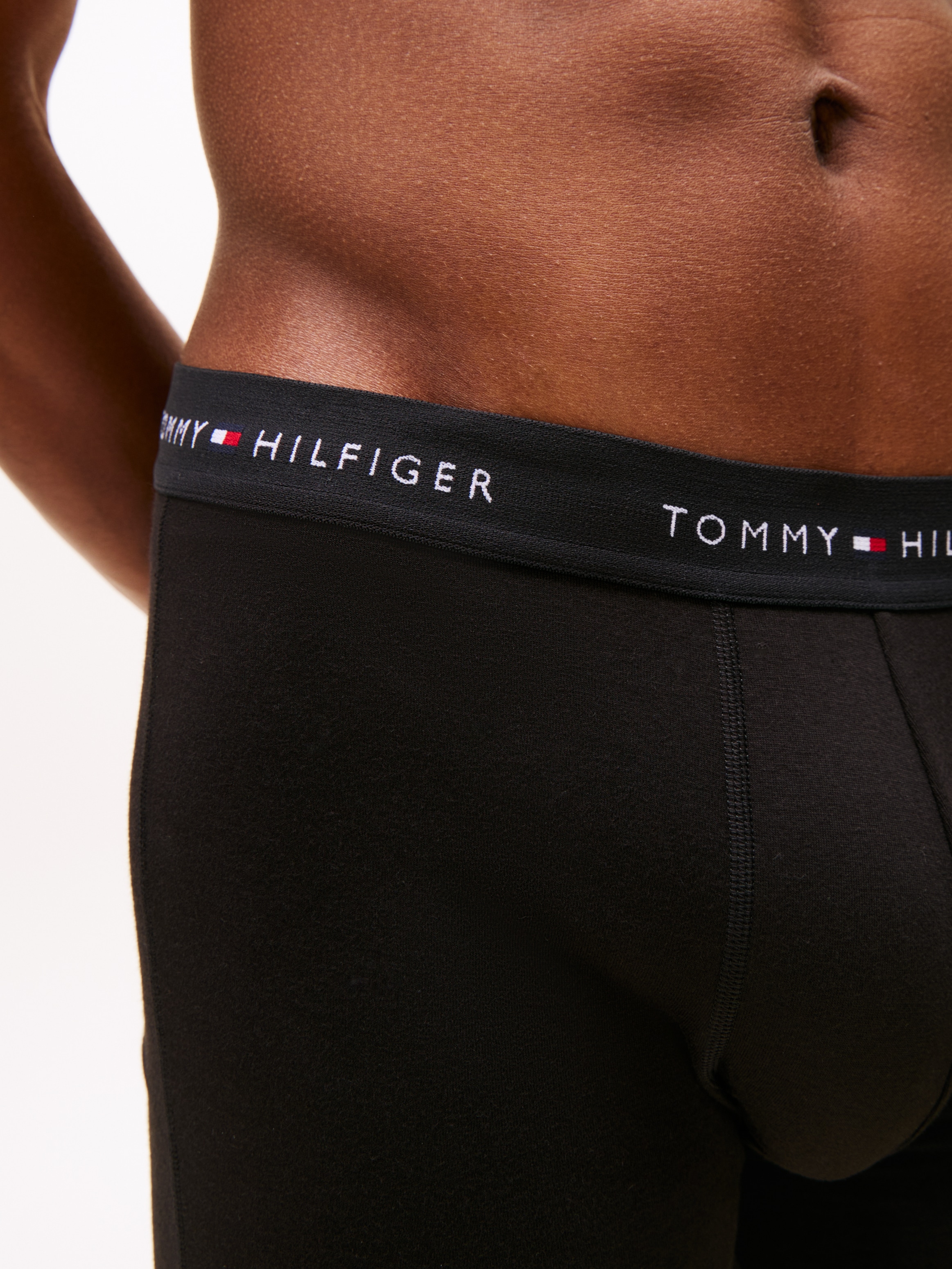 Tommy Hilfiger Underwear Boxershorts »3P BOXER BRIEF DTM«, (3 St.), mit langem Bein, elastischer Bund
