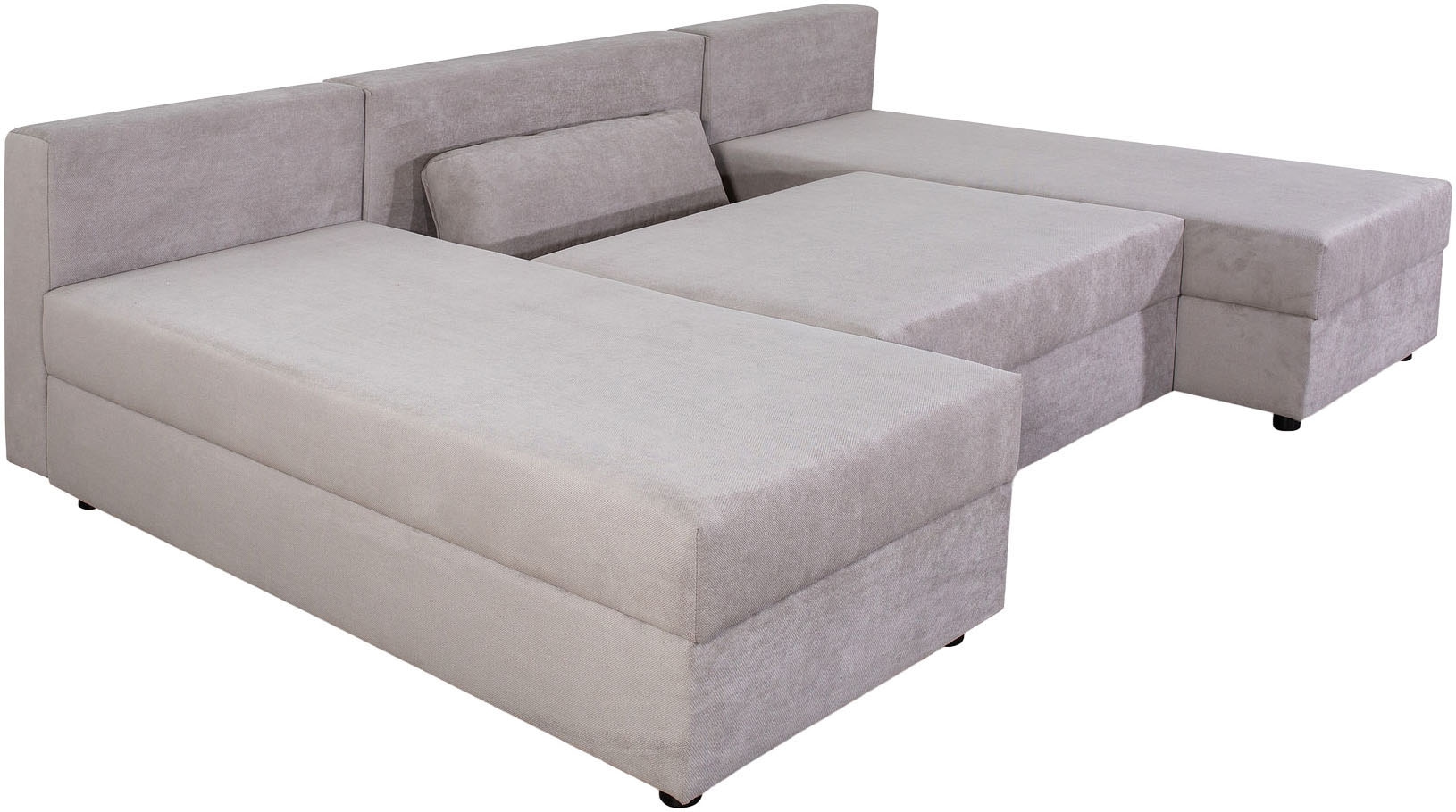 COLLECTION AB Wohnlandschaft »Pico U-Form«, Wohnlandschaft,2 X Ottomane,Polyätherschaum Polsterung