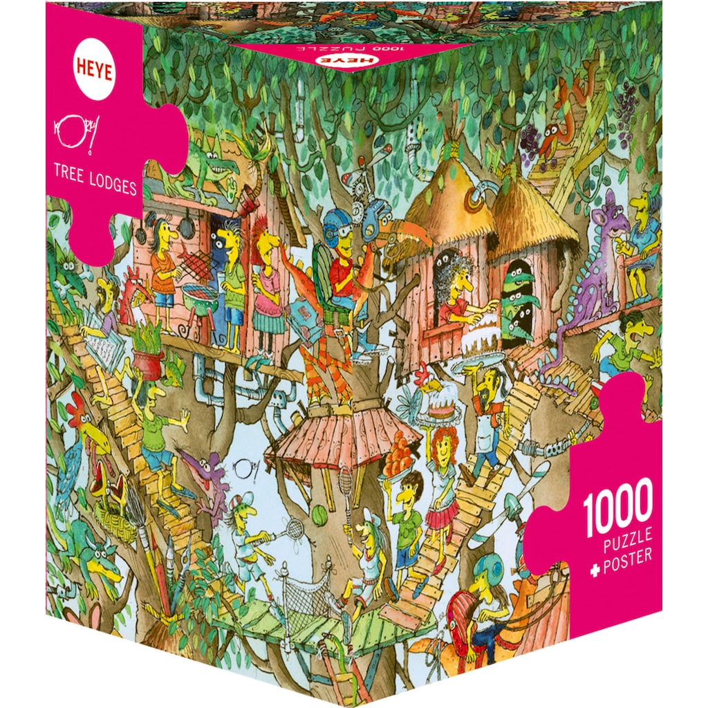 HEYE Puzzle »Tree Lodges - Korky Paul«
