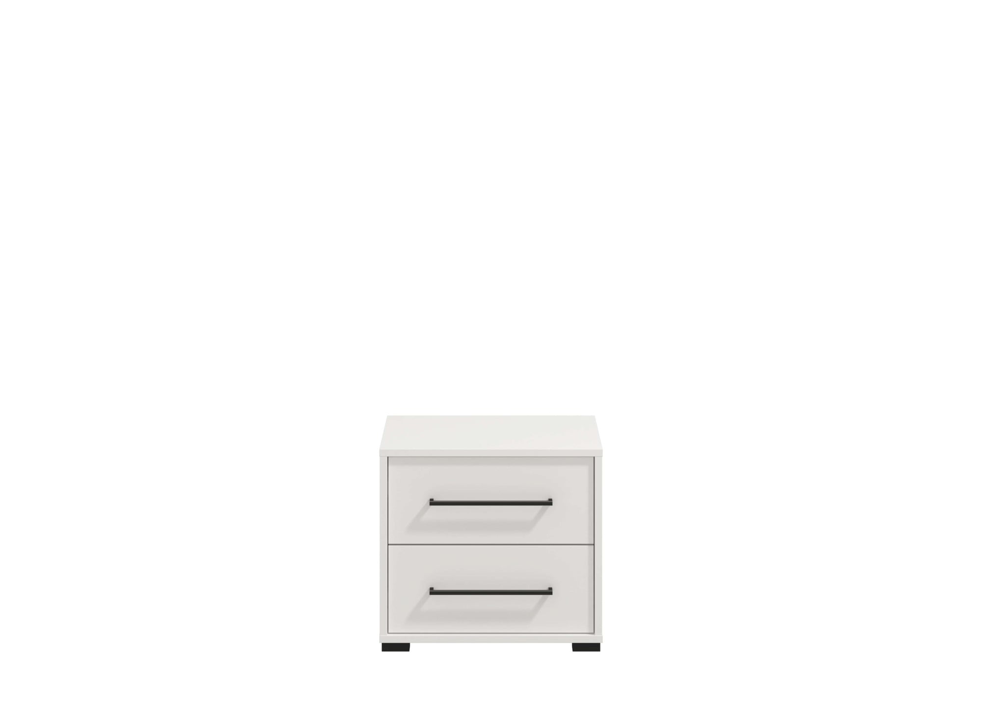 INOSIGN Nachtkommode »Ascalon Nachttisch, Nachtschrank, 48x40x44cm, 2 Schubladen«, in weiß oder eichefarben, FSC-zertifizierter Holzwerkstoff