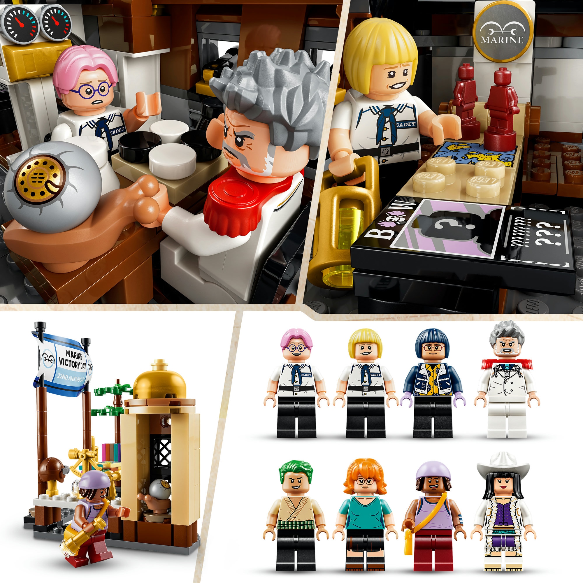 LEGO® Konstruktionsspielsteine »Garps Marineschlachtschiff (75646), LEGO ONE PIECE« Made in Europe