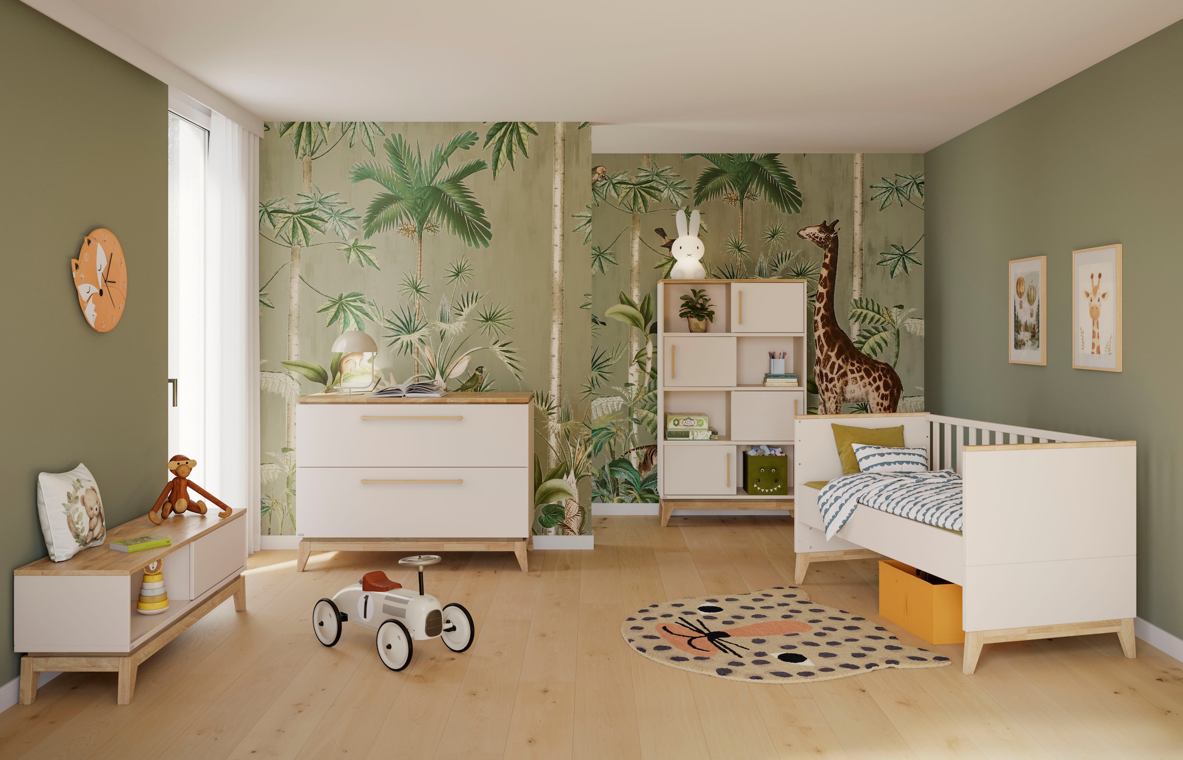 PAIDI Umbauseiten »STIENE für den Umbau vom Babybett zum Juniorbett« Erweiterungs-Set Kinderbett 70x140cm in Beige oder Grau