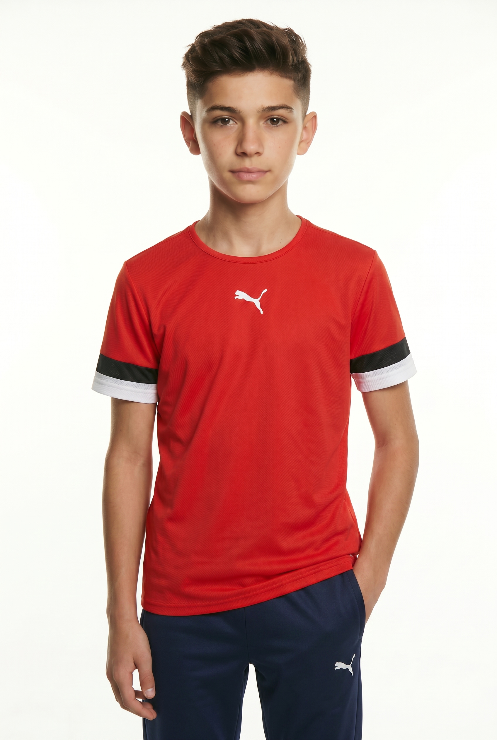 PUMA Fußballtrikot »TEAMRISE JERSEY JR« Fußball, Kurzarm, mit Rundhalsausschnitt, mit DryCELL Technologie
