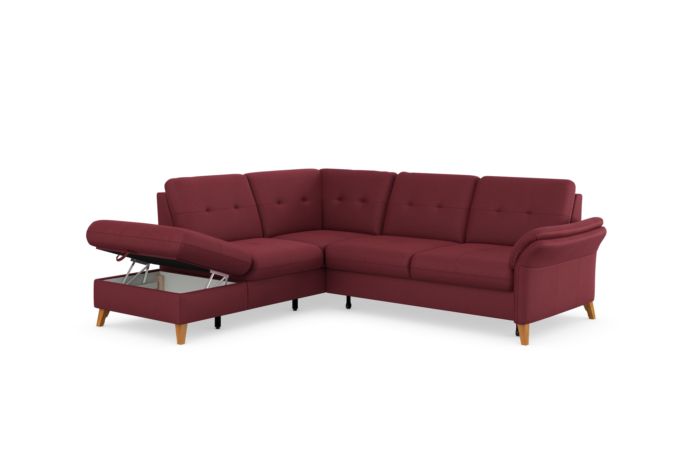 sit&more Ecksofa »Göteborg«, inkl. Sitztiefenverstellung, wahlweise mit Bettfunktion & Bettkasten