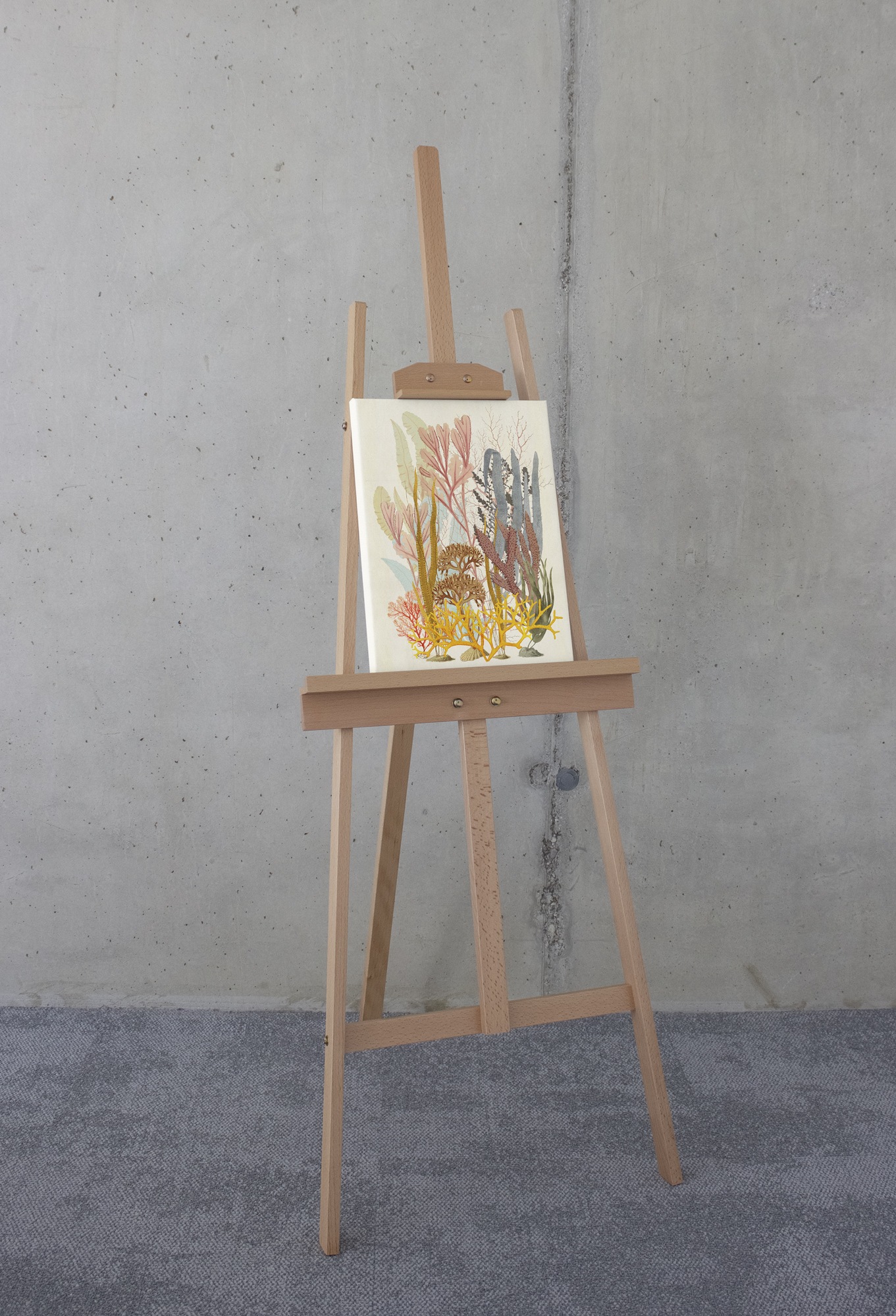 Komar Leinwandbild »Coral Aqua - Größe 30 x 40 cm«, Natur, (1 St.), Keilrahmenbild mi Echtholzrahmen